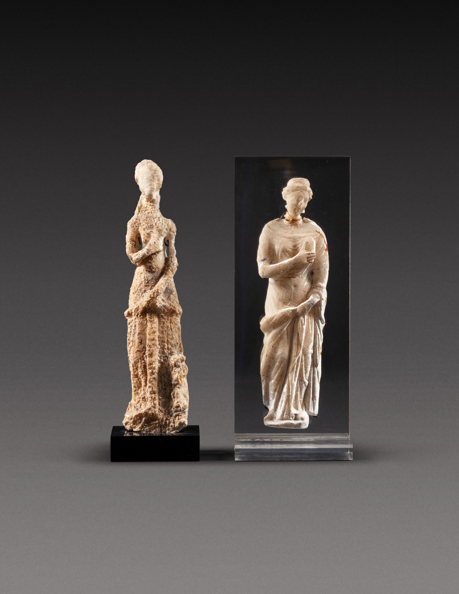 Two Alabaster Figures of Aphrodite