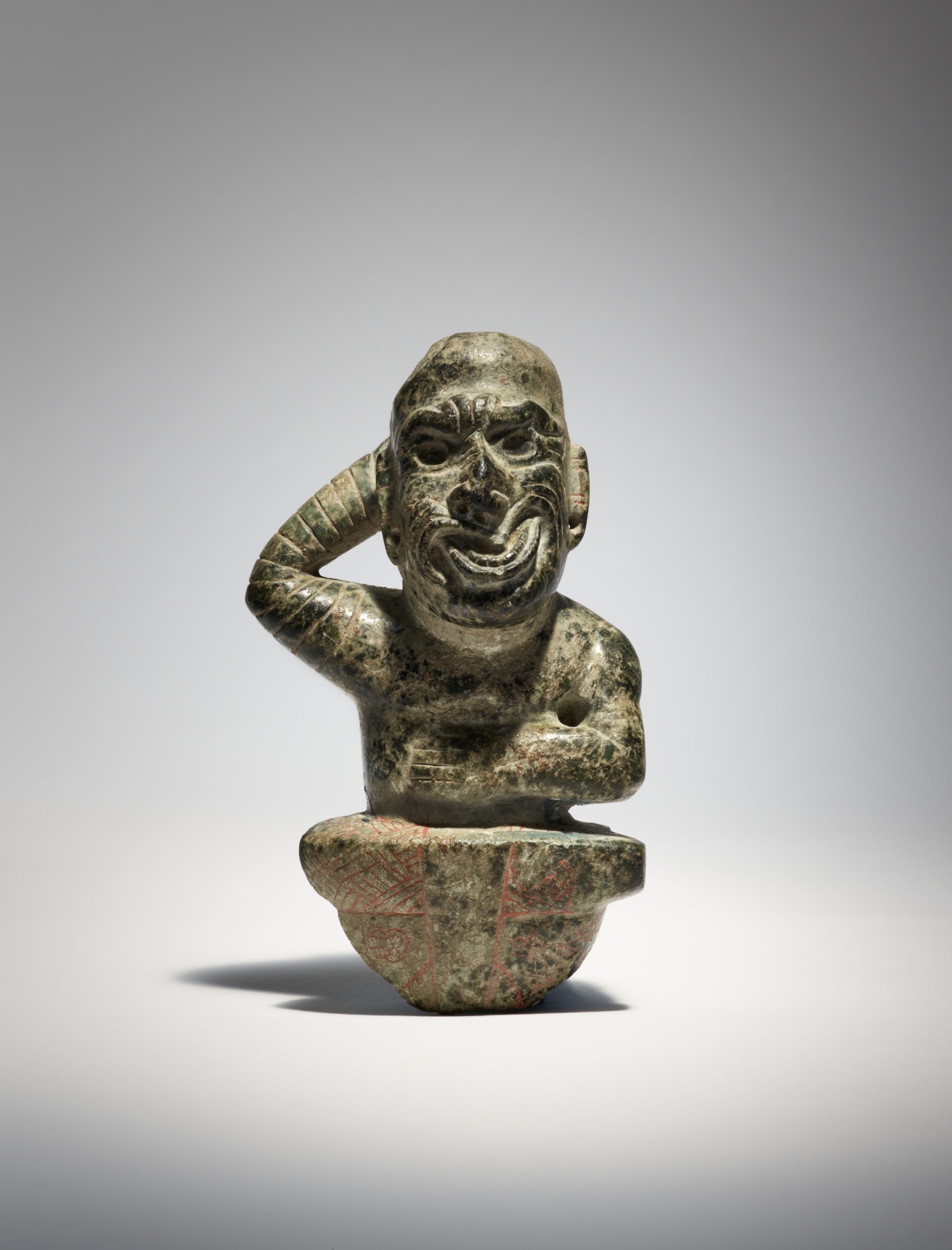 Olmec Serpentine Figure of a Ballplayer