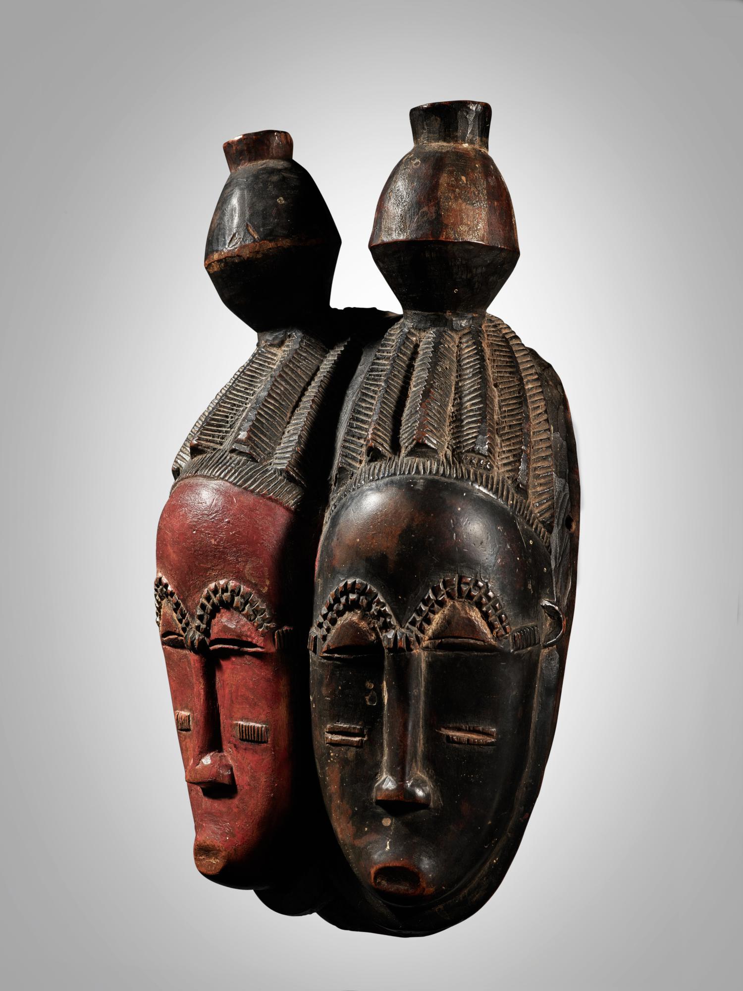 Baule Double Mask, Côte d'Ivoire