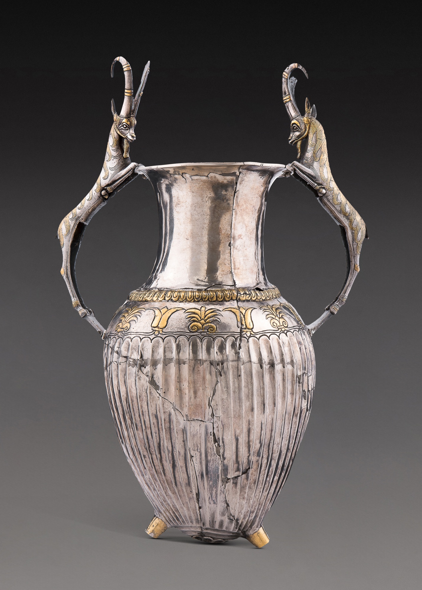 An Achaemenid Silver-Gilt Rhyton