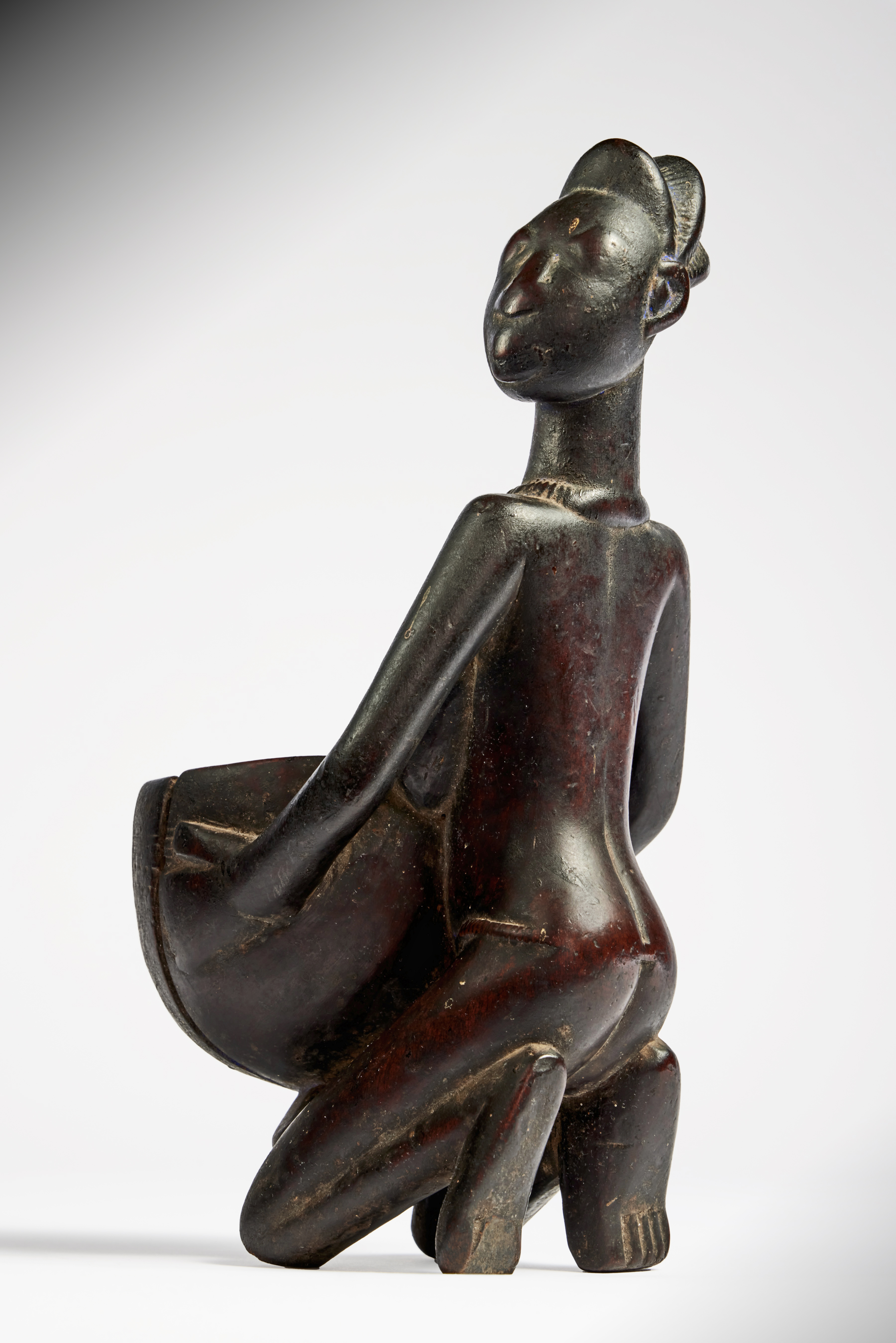 Yoruba Bowl-Bearer Figure, Igbomina, Nigeria