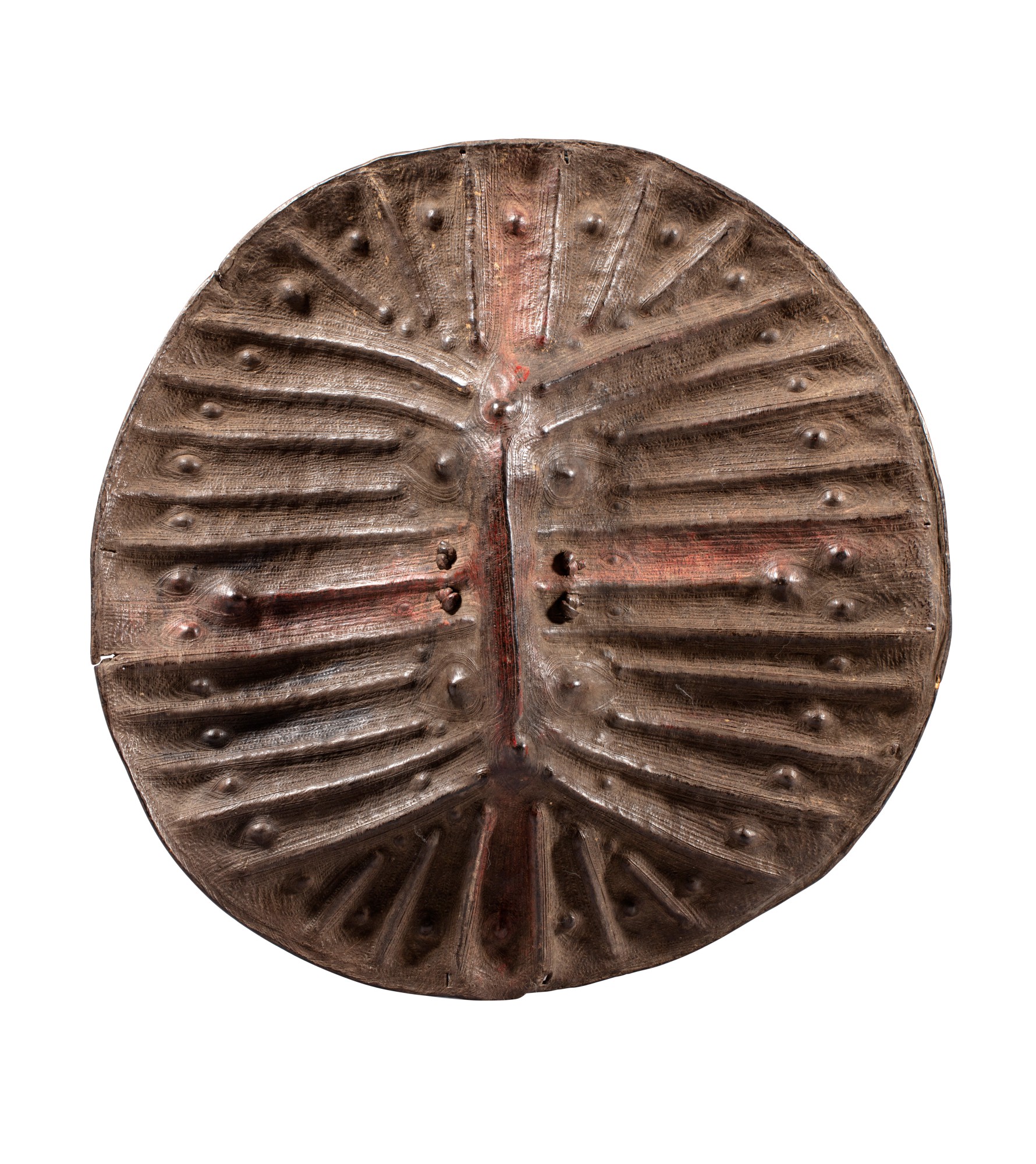 Arussi hippopotamus leather shield, Ethiopia