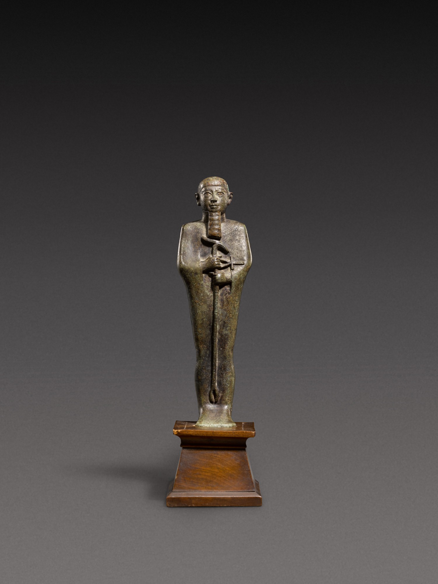 An Egyptian Bronze Figure of Ptah