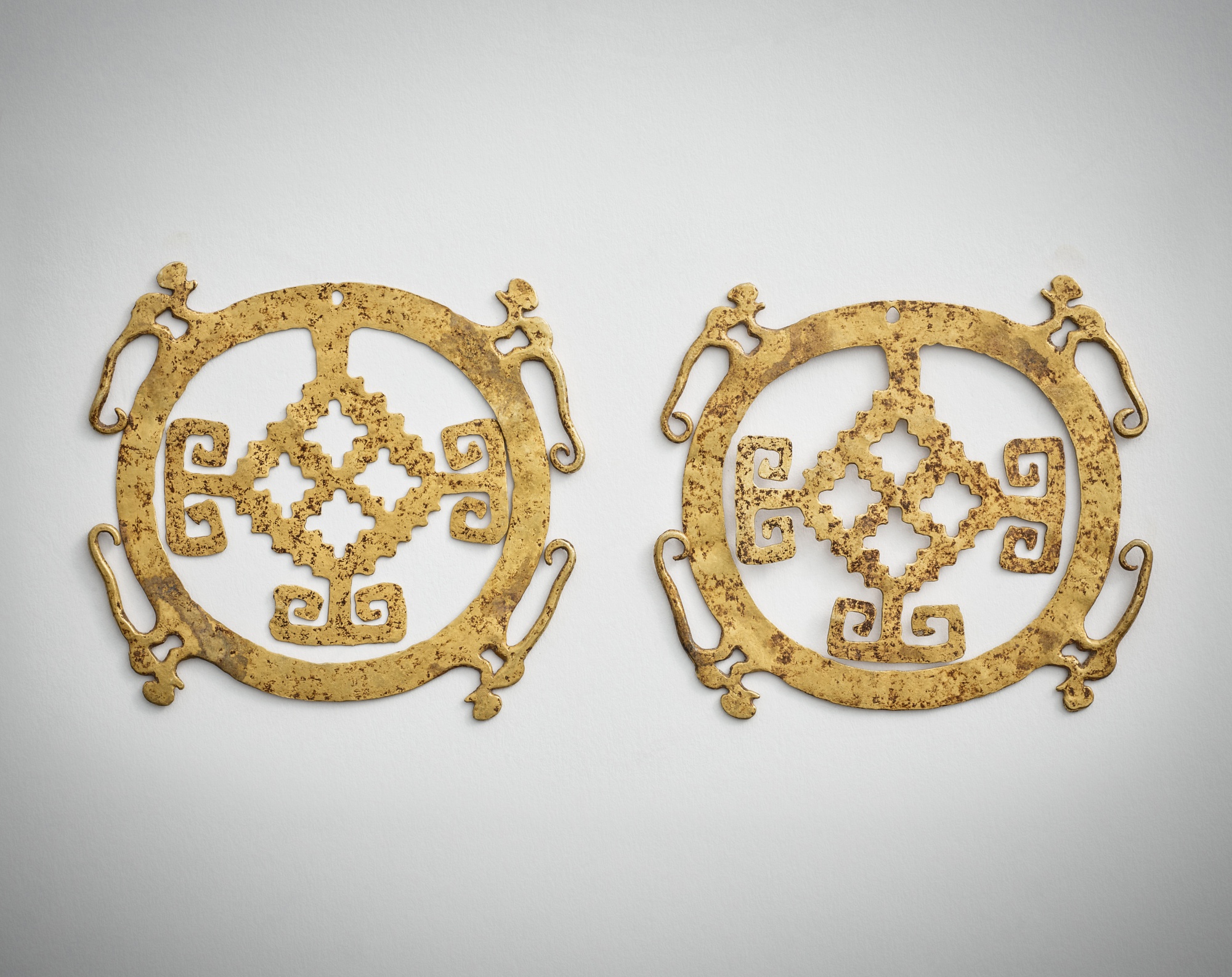 Nariño Gold Ear Ornaments