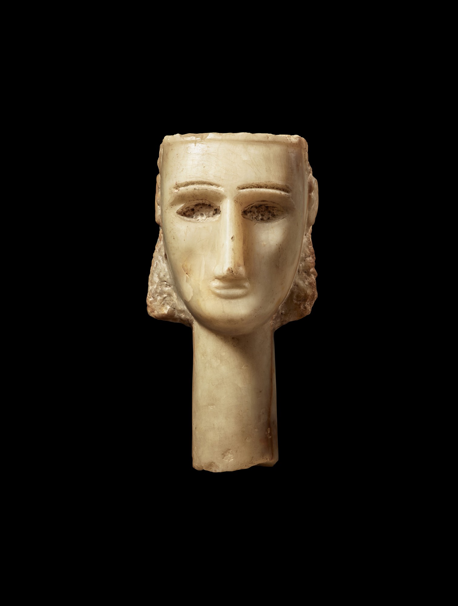An Alabaster Head of a Woman