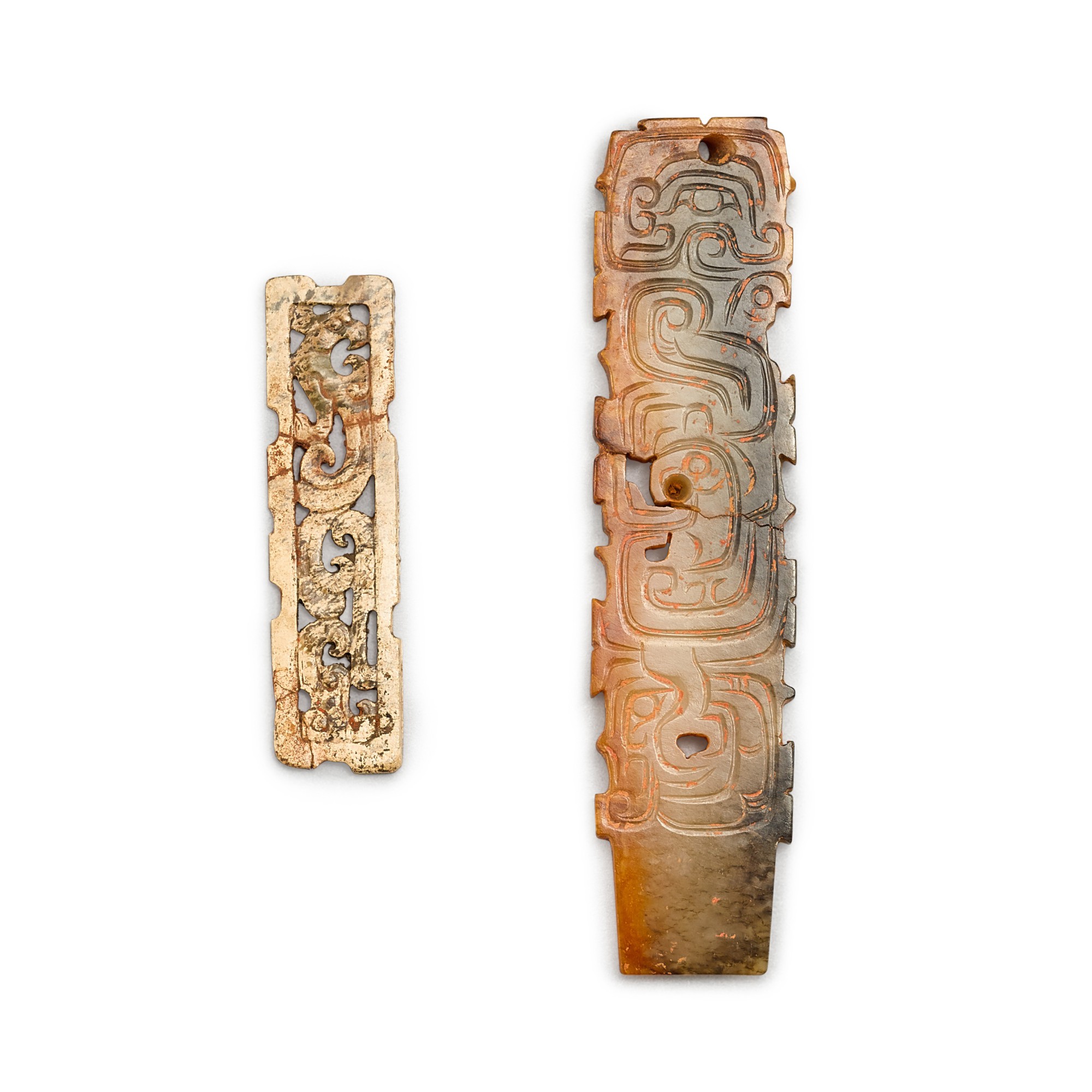 Two archaic jade ornaments,