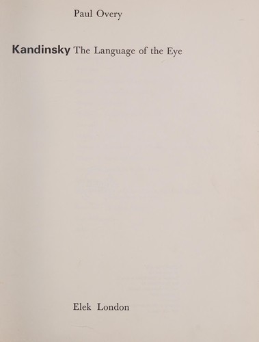 Kandinsky: The Language of the Eye