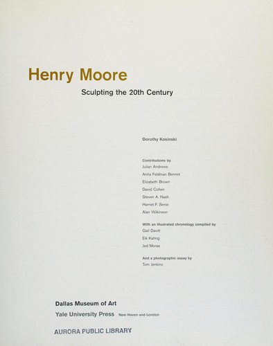 Henry Moore: The Reclining Figure