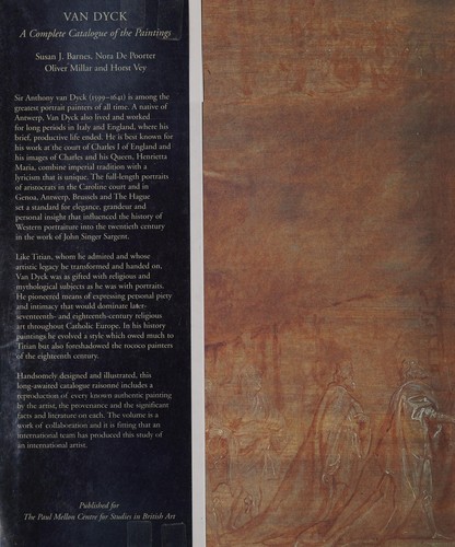 Van Dyck: A Complete Catalogue of the Paintings