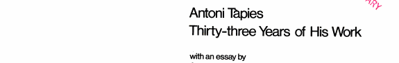 Antoni Tàpies: Matter and Material