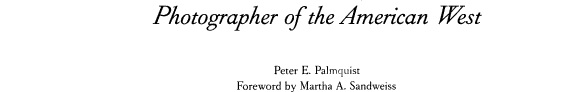 Carleton Watkins: An American Master Photographer