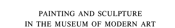 Giorgio de Chirico: Museum of Modern Art