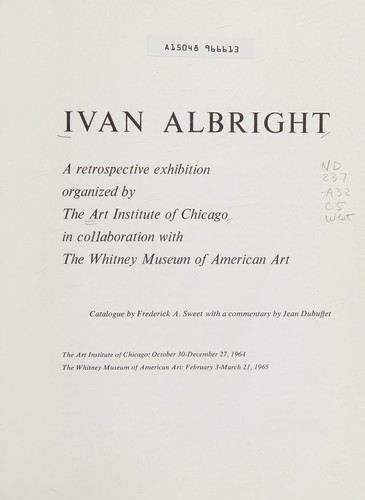 Ivan Albright: A Retrospective Exhibition