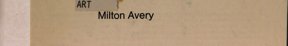 Milton Avery: Paintings 1930-1960
