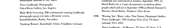 Peter Lindbergh: Photographs