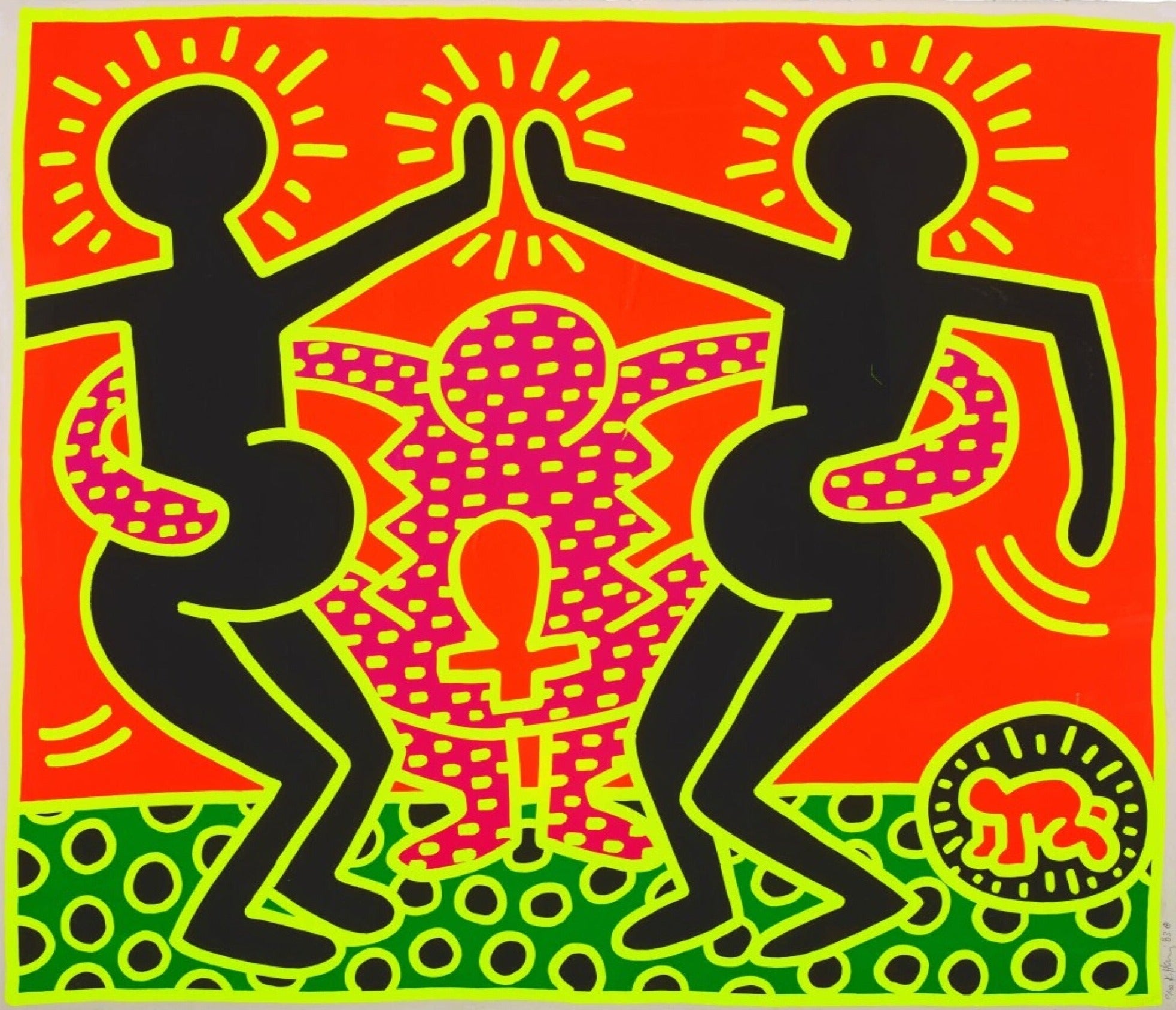 Keith Haring — Fertility Plate 4
