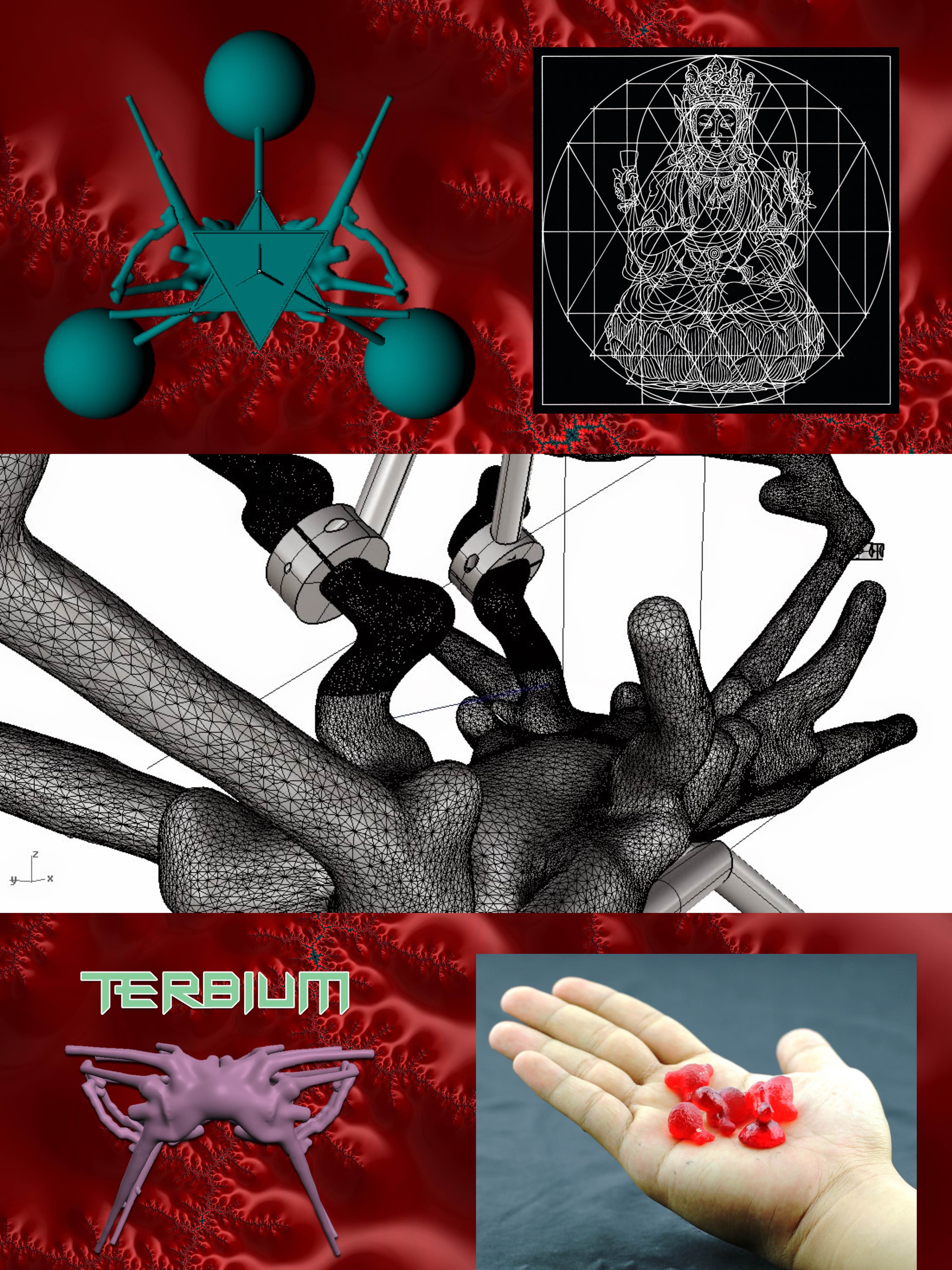 Iain Ball — [Rare Earth Sculptures] Terbium (archival poster X)