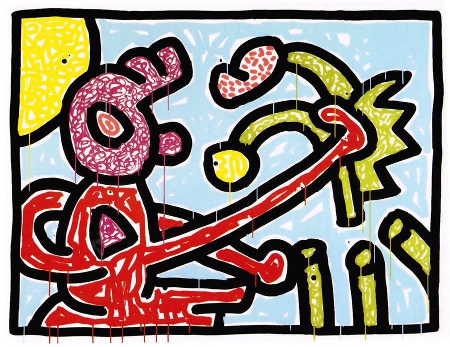 Keith Haring — Flowers Plate 1
