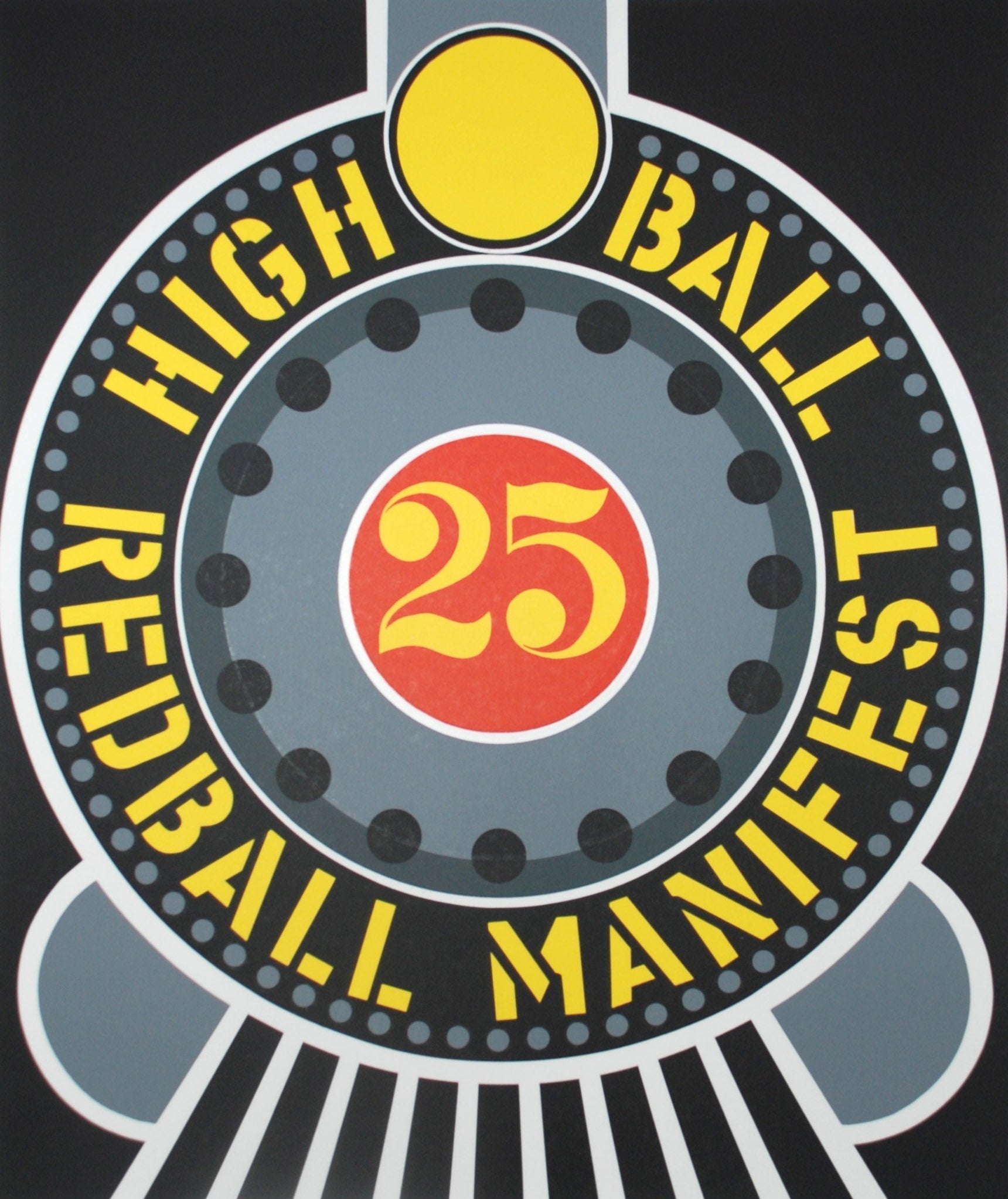 Robert Indiana — Highball on the Redball Manifest