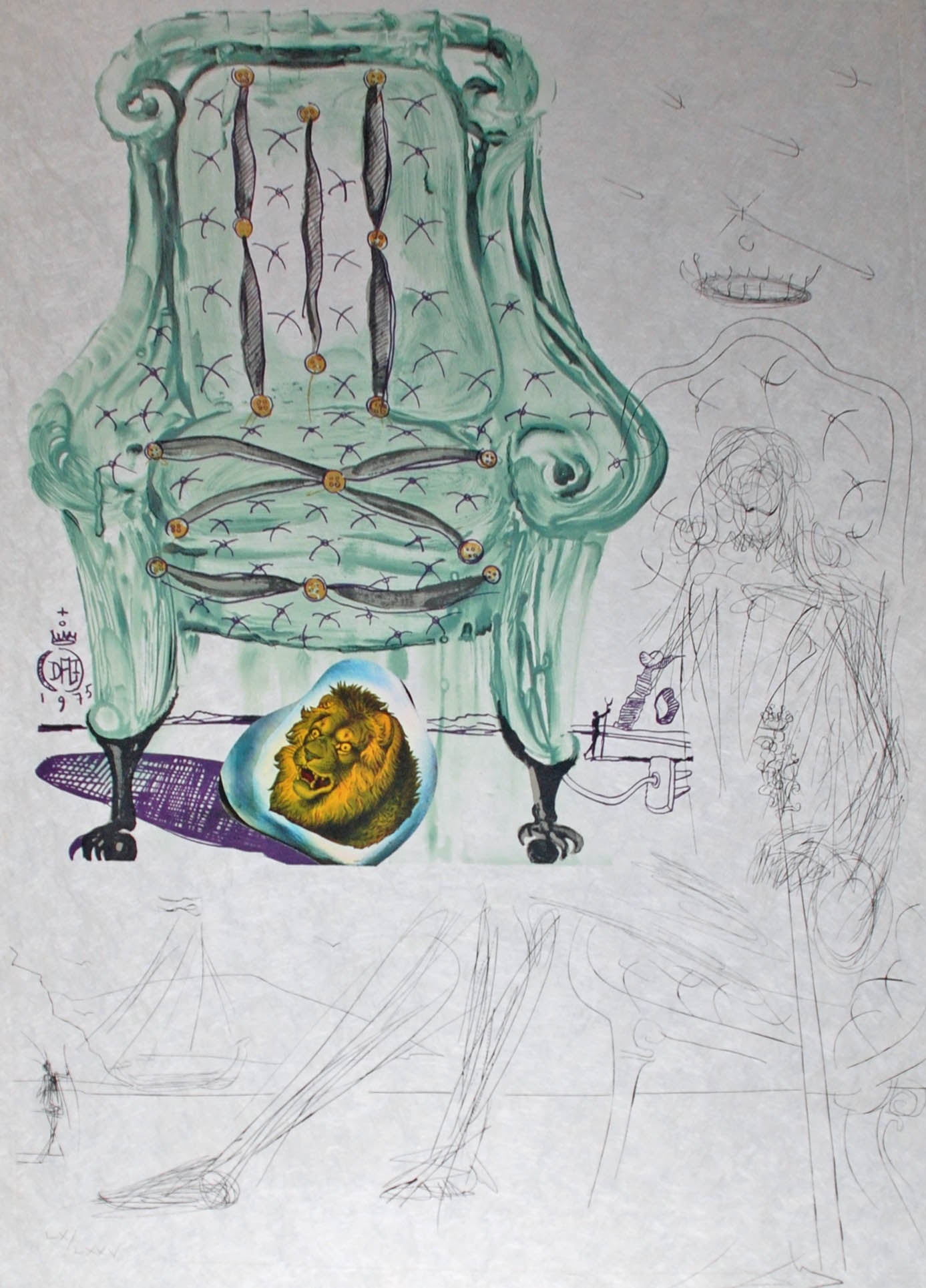 Salvador Dali — Imaginations and Objects of the Future Breathing Pneumatic Armchair