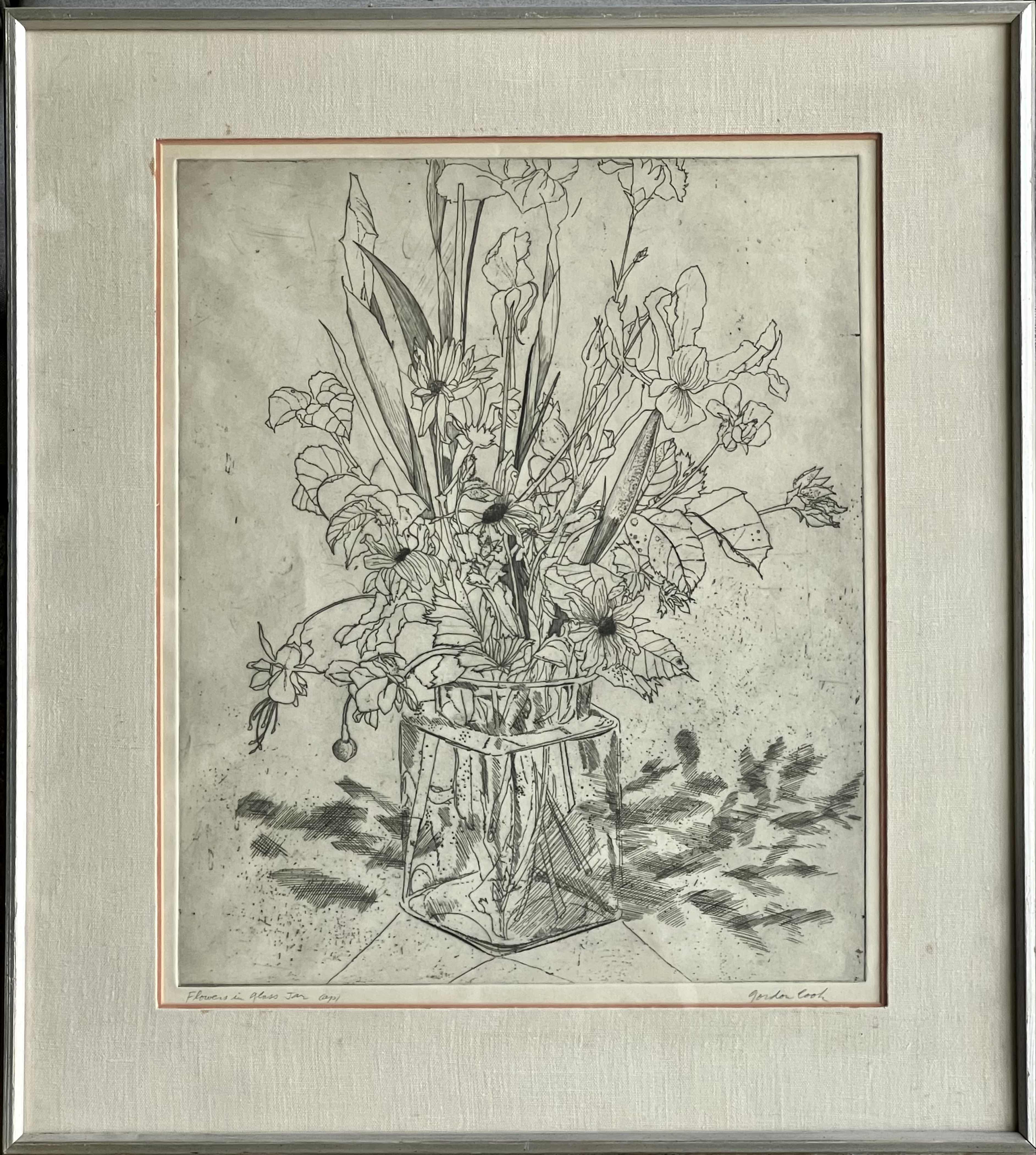 Gordon Cook — Flowers in Glass Jar