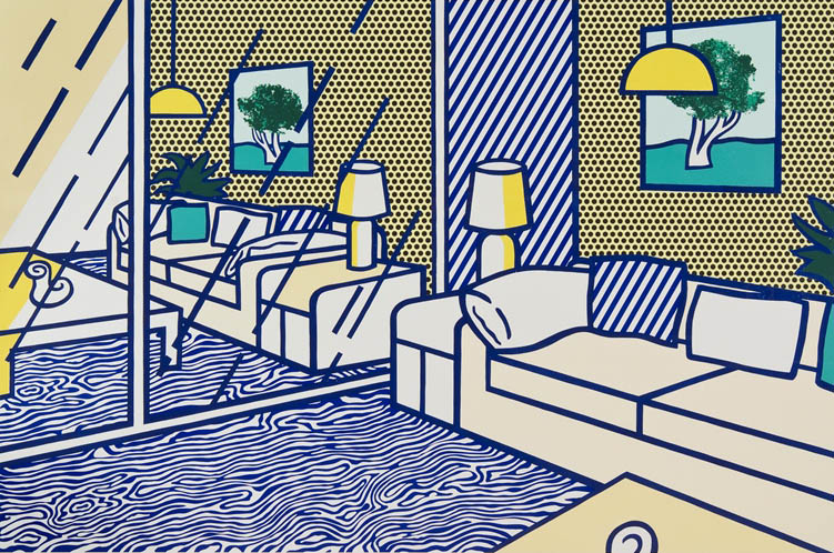 Roy Lichtenstein — Blue Floor