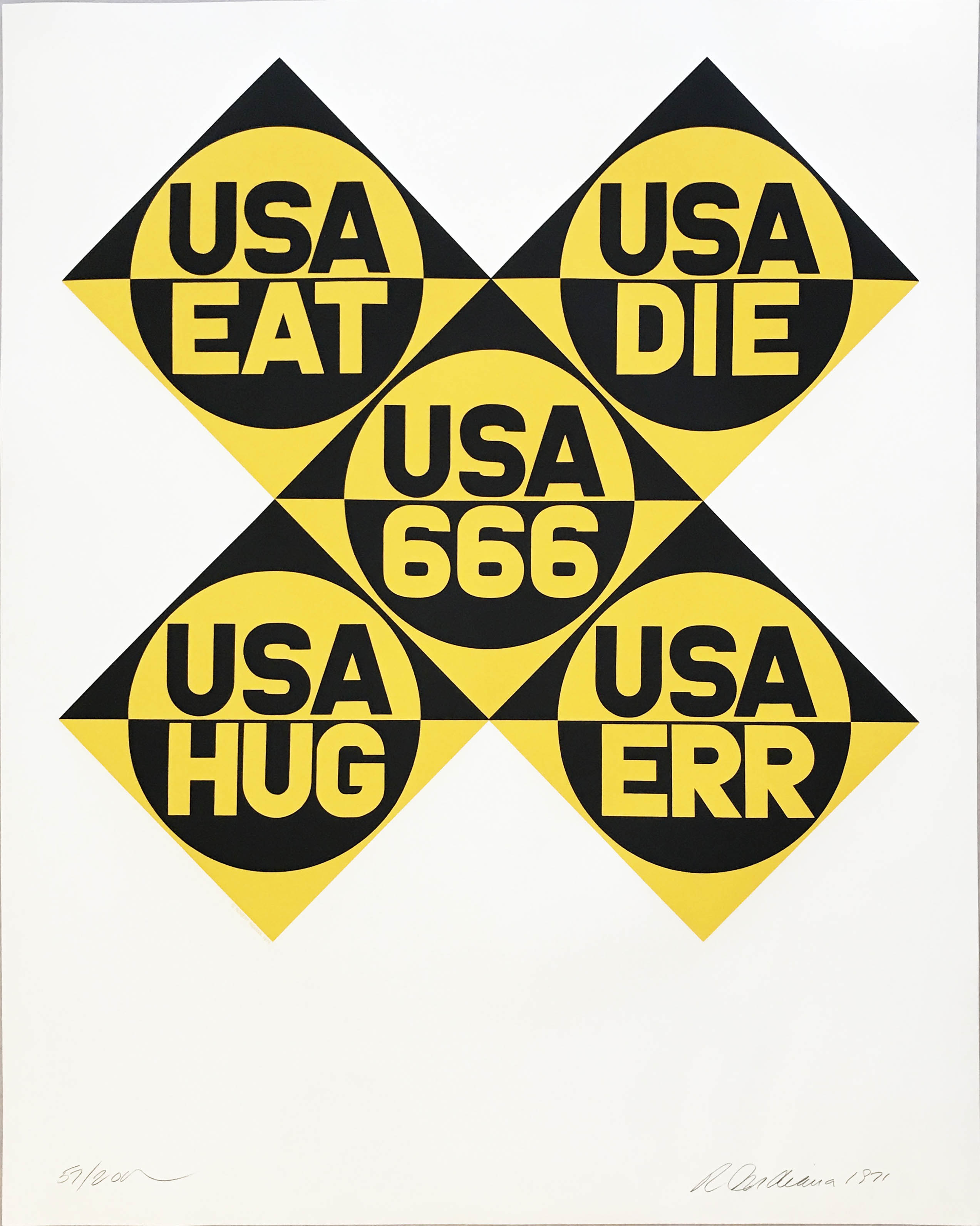 Robert Indiana — Decade (USA 666)