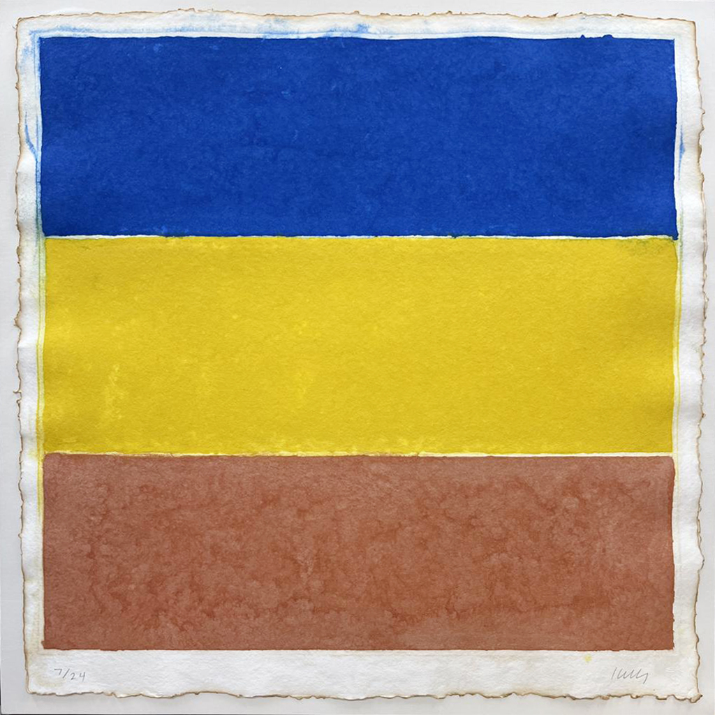 Ellsworth Kelly — Colored Paper Image XVI (Blue/Yellow/Red)