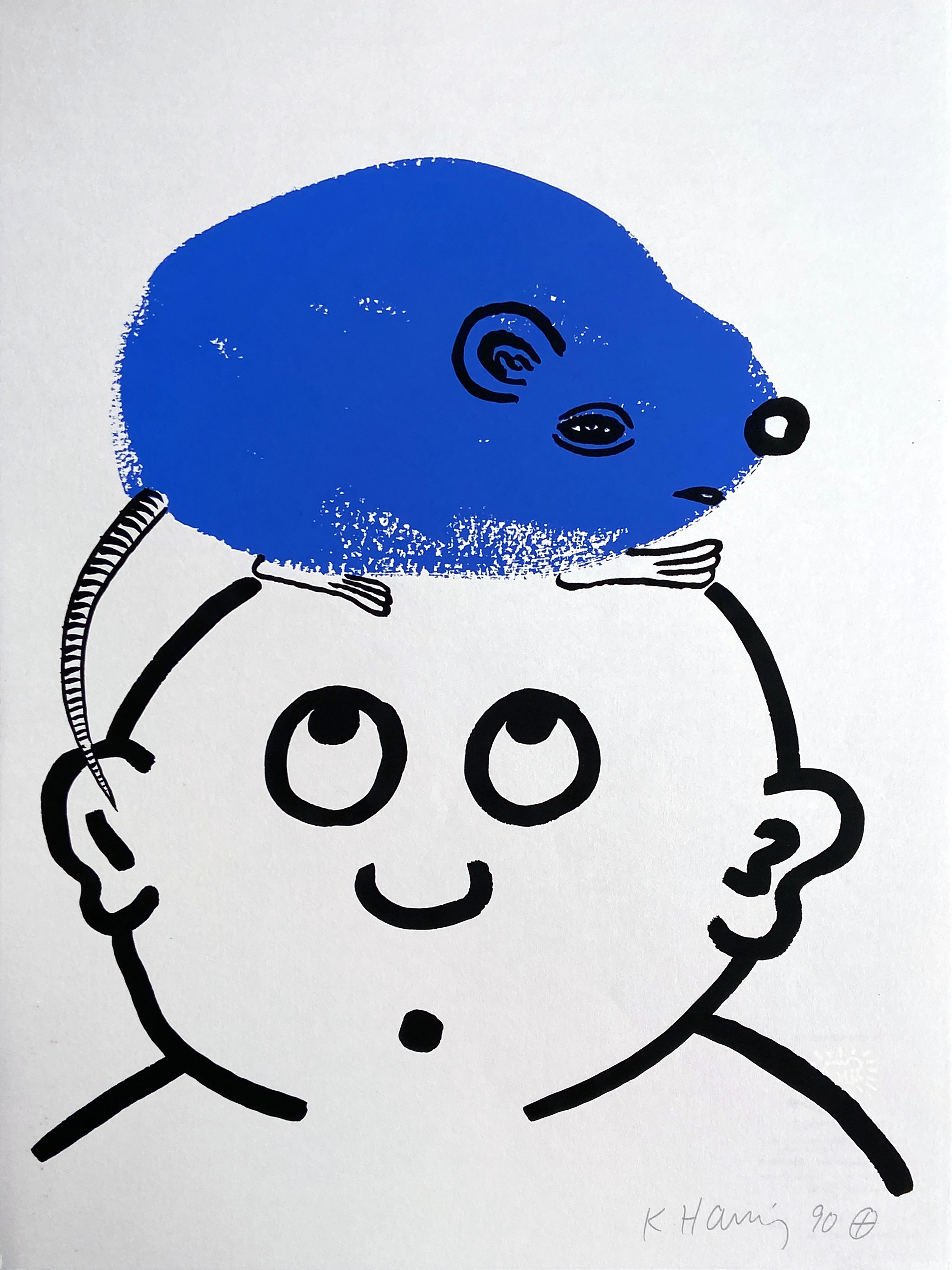 Keith Haring — Story of Red and Blue #4