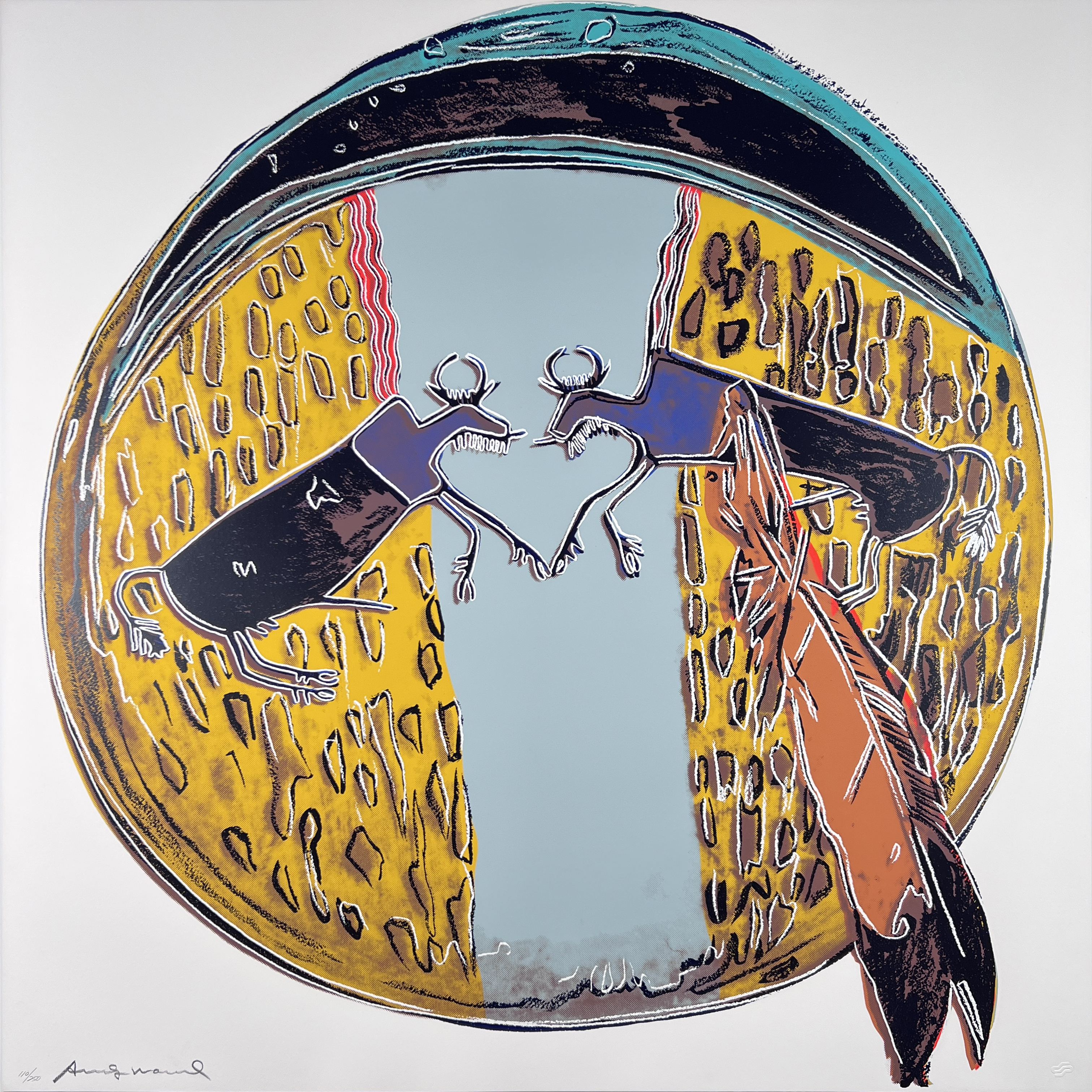 Andy Warhol — Cowboys and Indians: Plains Indian Shield II.382