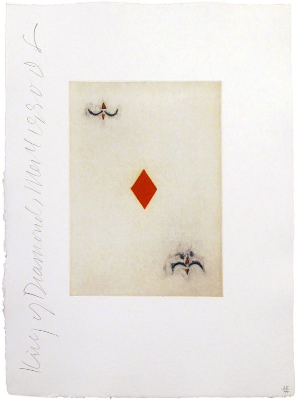 Donald Sultan — Playing Cards (King of Diamonds)