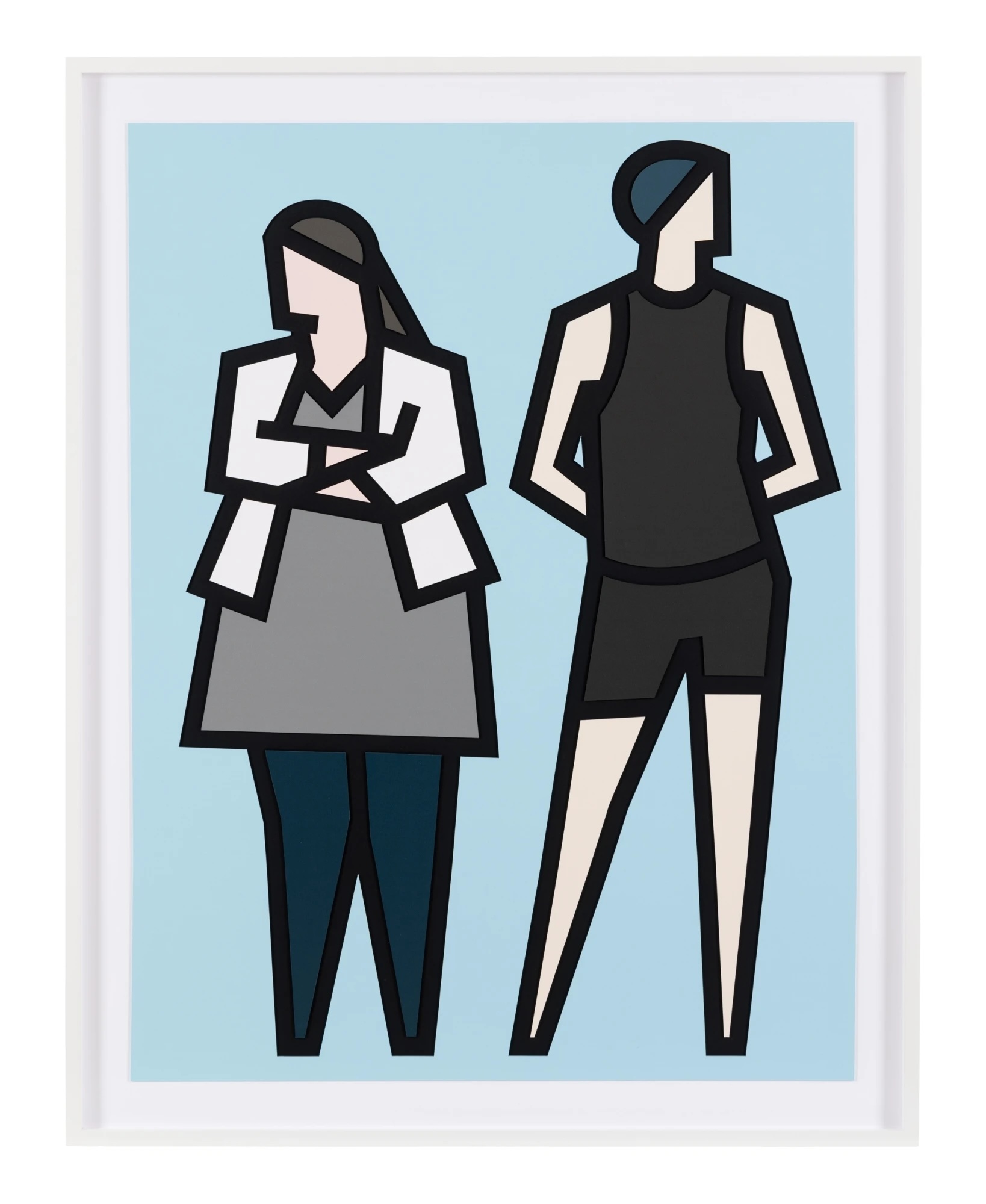 Julian Opie — Standing Couples: Lydia and Garrett