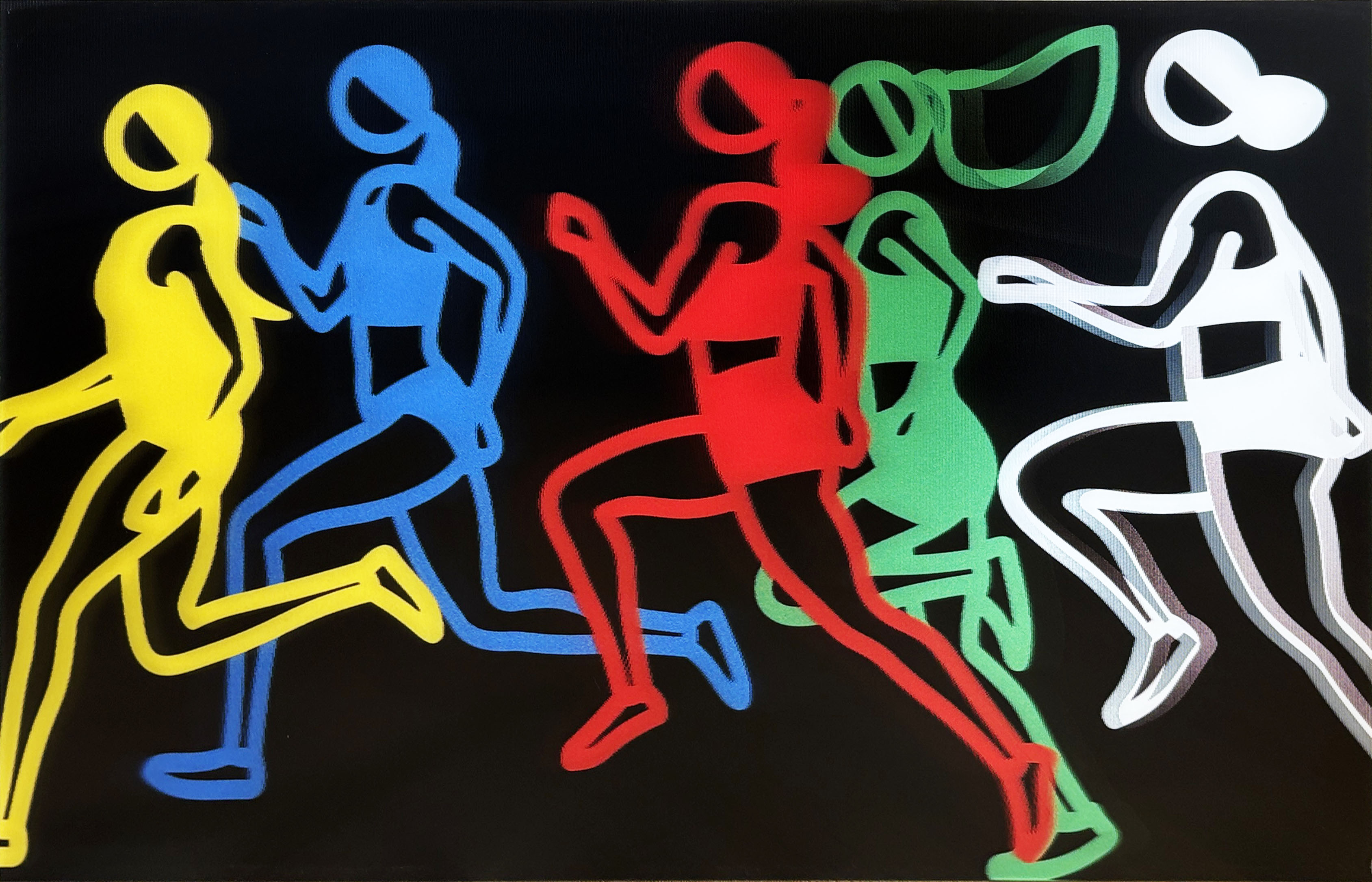 Julian Opie — Sprinters: Women Sprinters 3