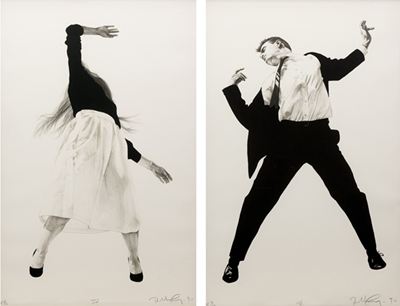 Robert Longo — Men in the Cities, Tokyo, Seibu Department Stores, Ltd. V (Single Man) & IV (Single Woman)