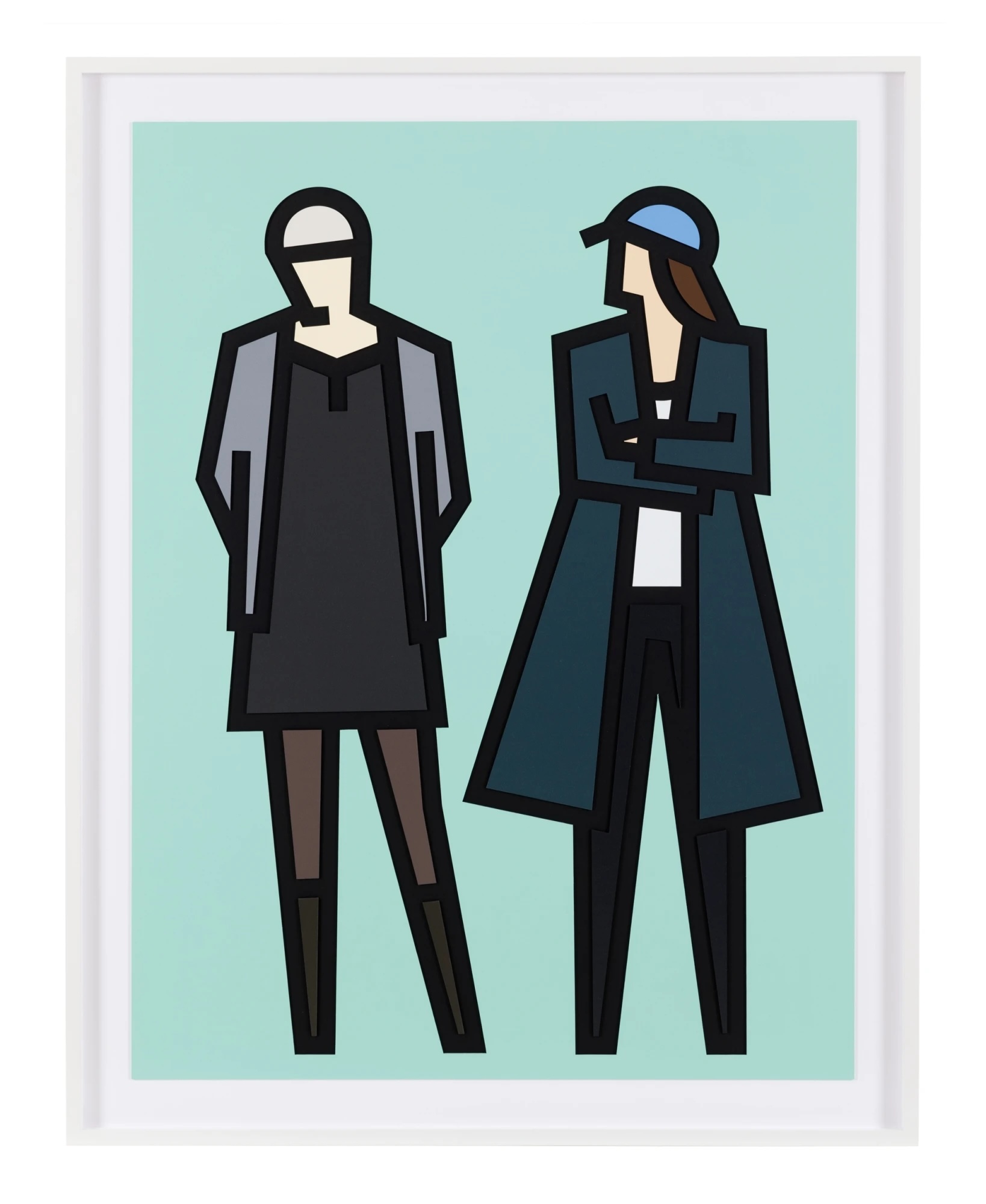 Julian Opie — Standing Couples: Jade and Julia