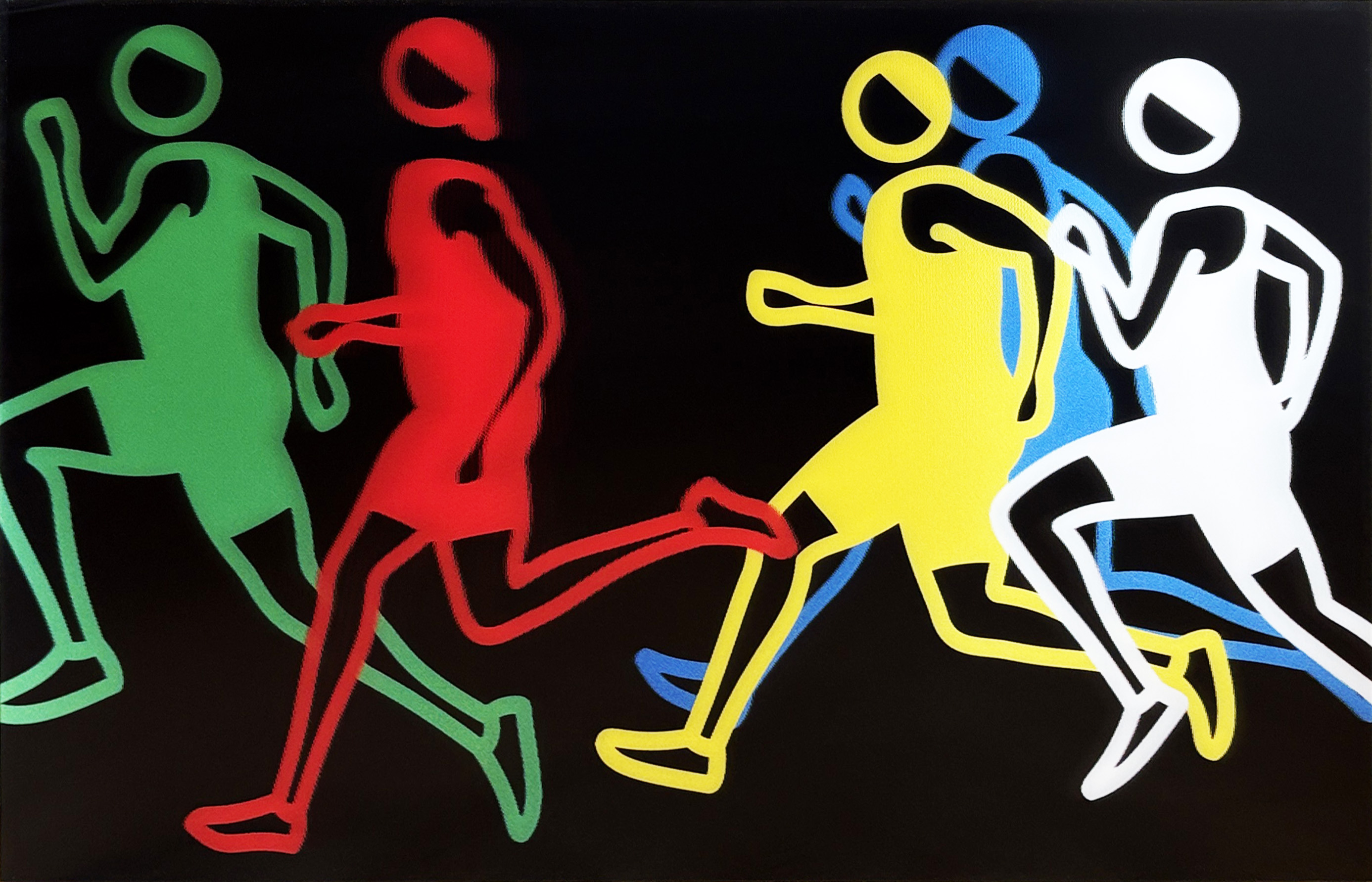 Julian Opie — Sprinters: Men Sprinters 1