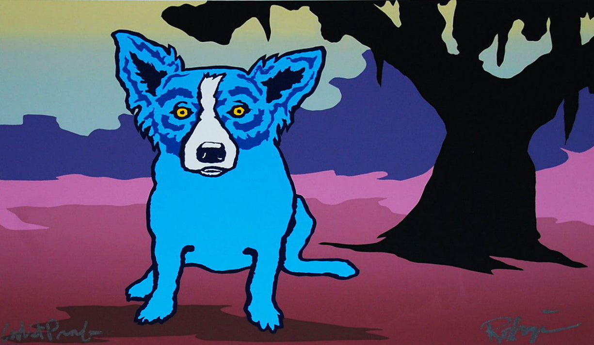 George Rodrigue — Blue For You: Split-front