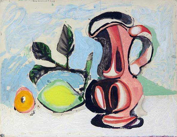 Pablo Picasso — (after) Nature morte au citron et un pichet rouge (Still Life with Lemon and Red Pitcher)