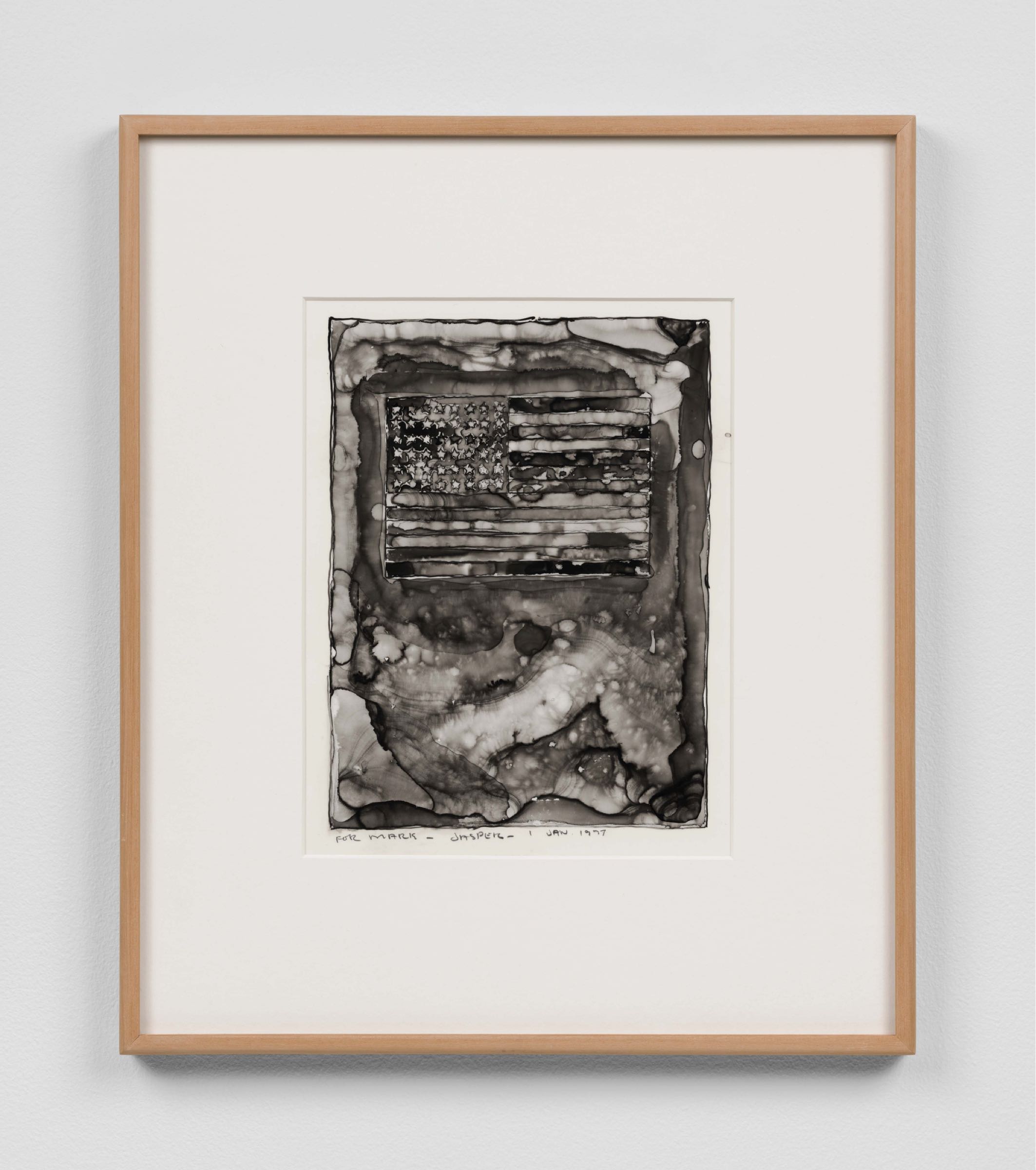 Jasper Johns — Flag on Orange Field