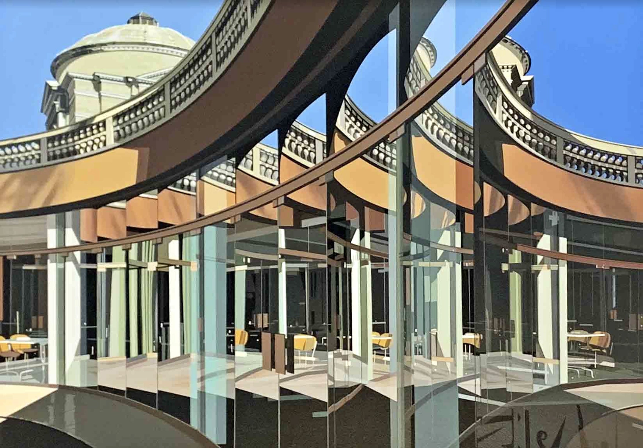 Richard Estes — Cafeteria, Vatican