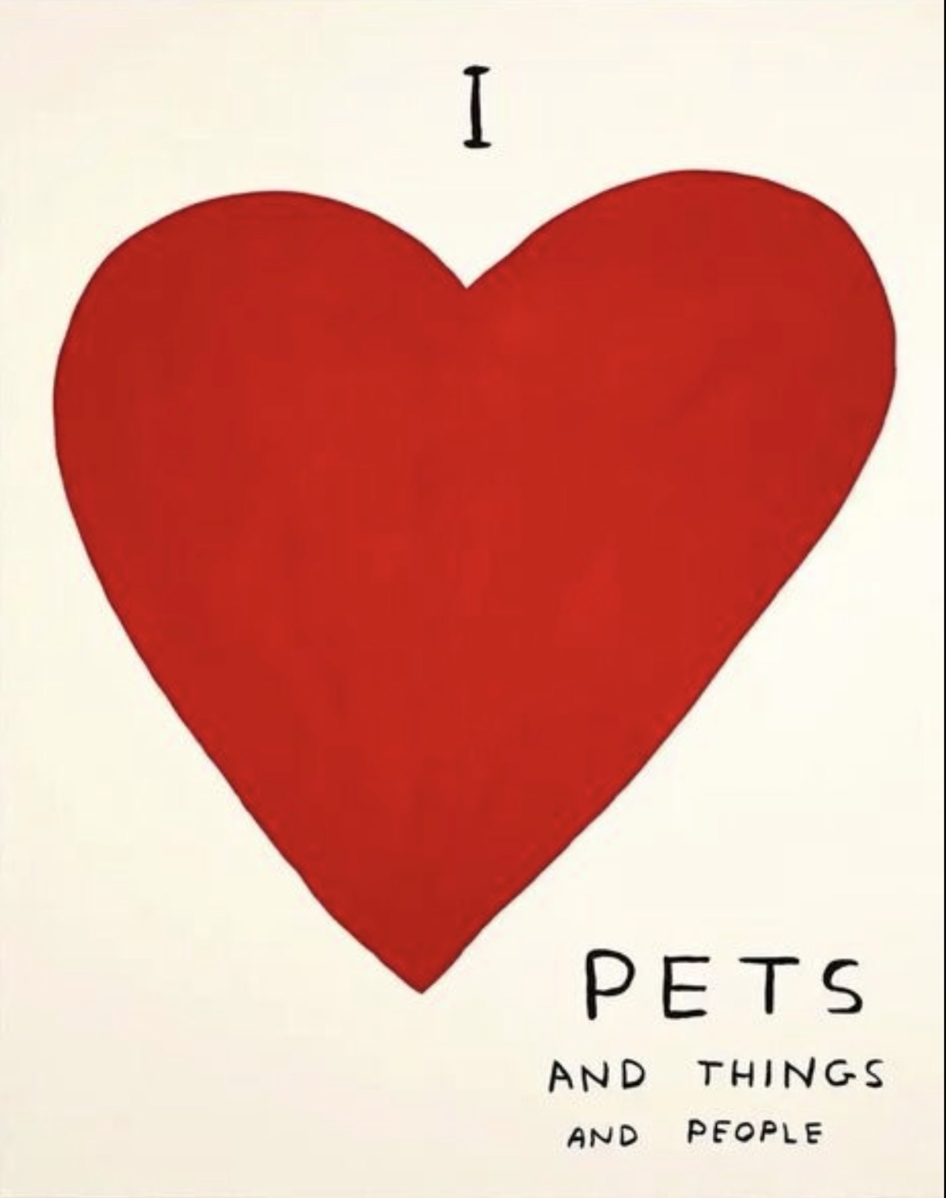 David Shrigley — I Love Pets and Things and People