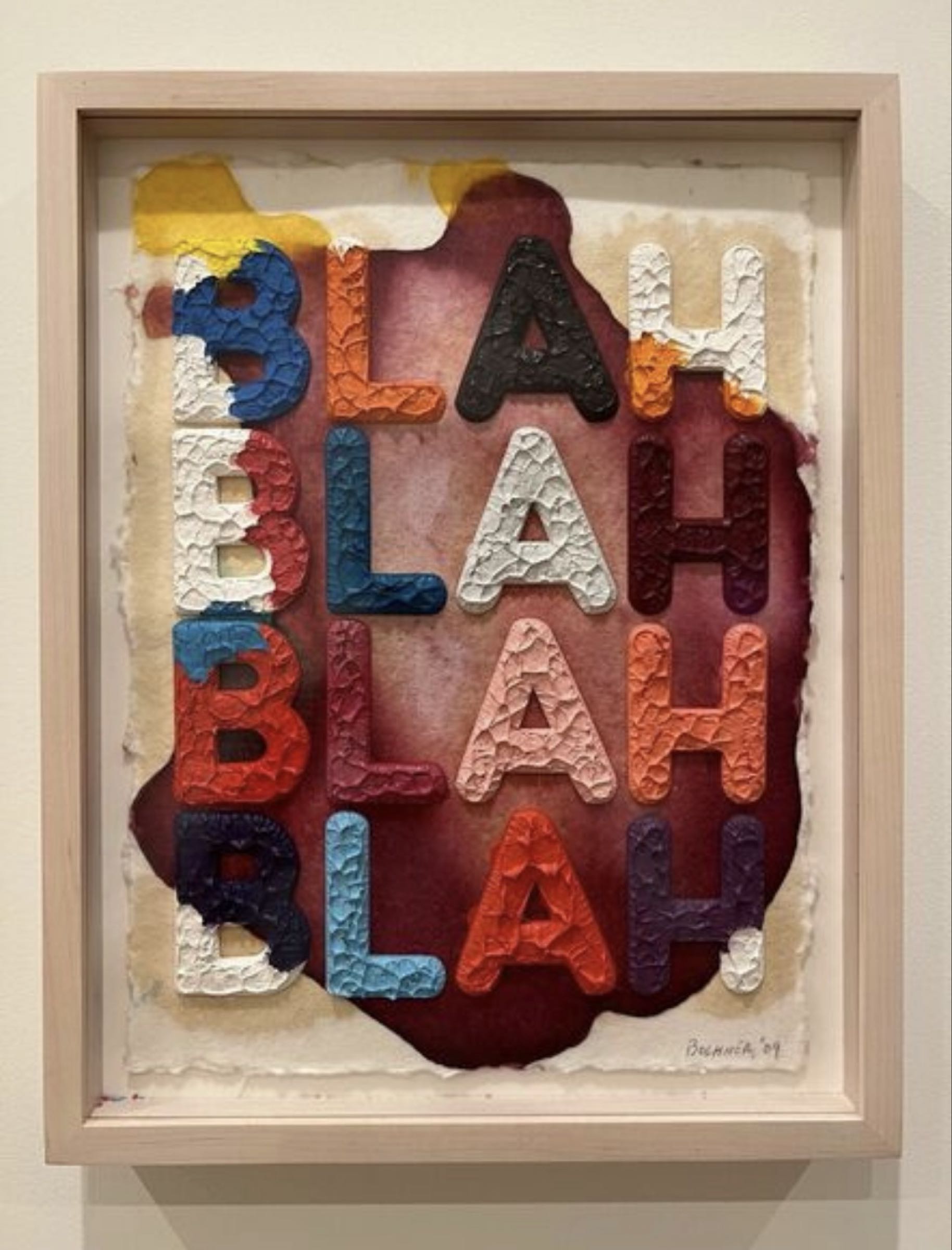 Mel Bochner — Blah Blah Blah