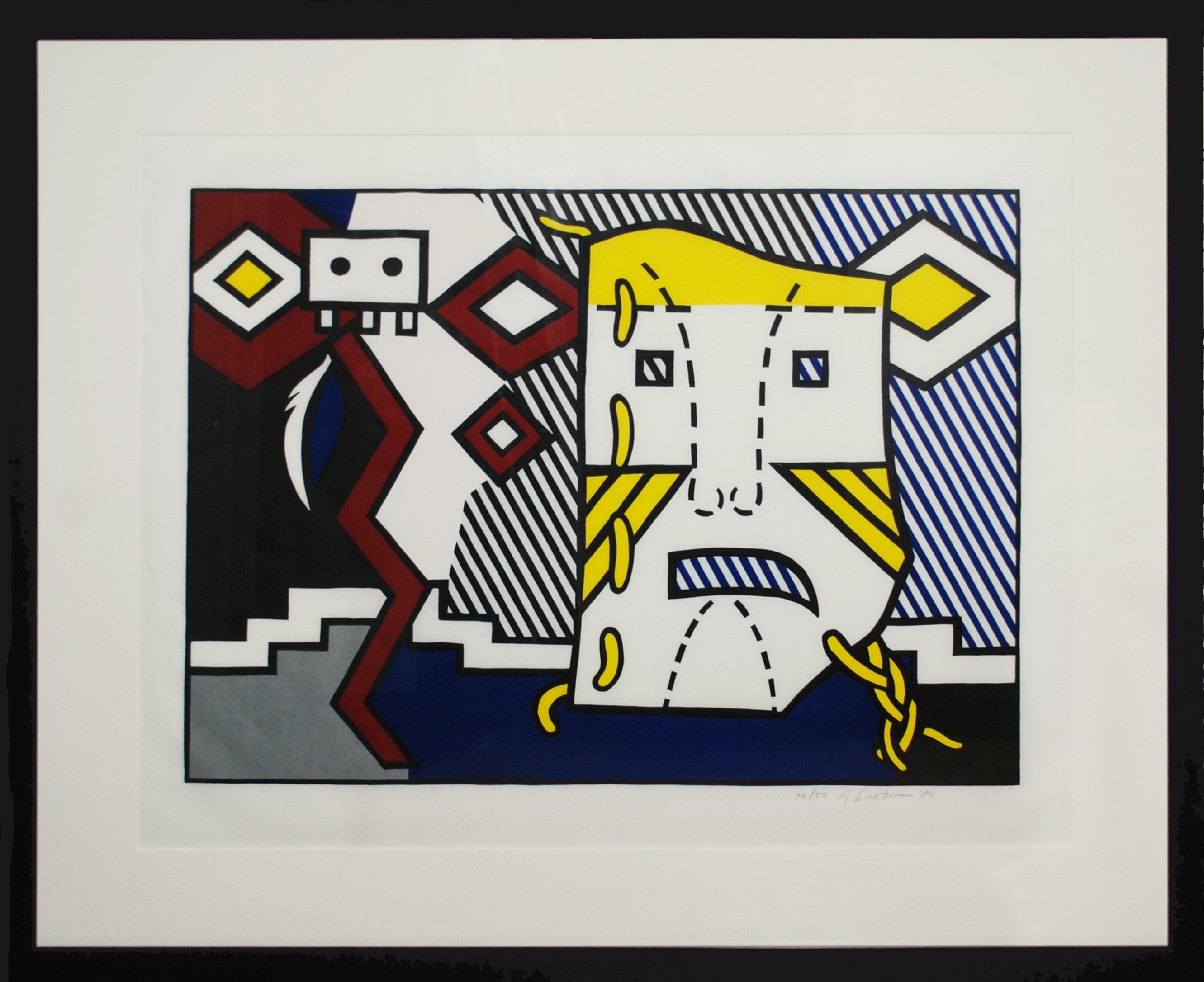 Roy Lichtenstein — American Indian Theme V