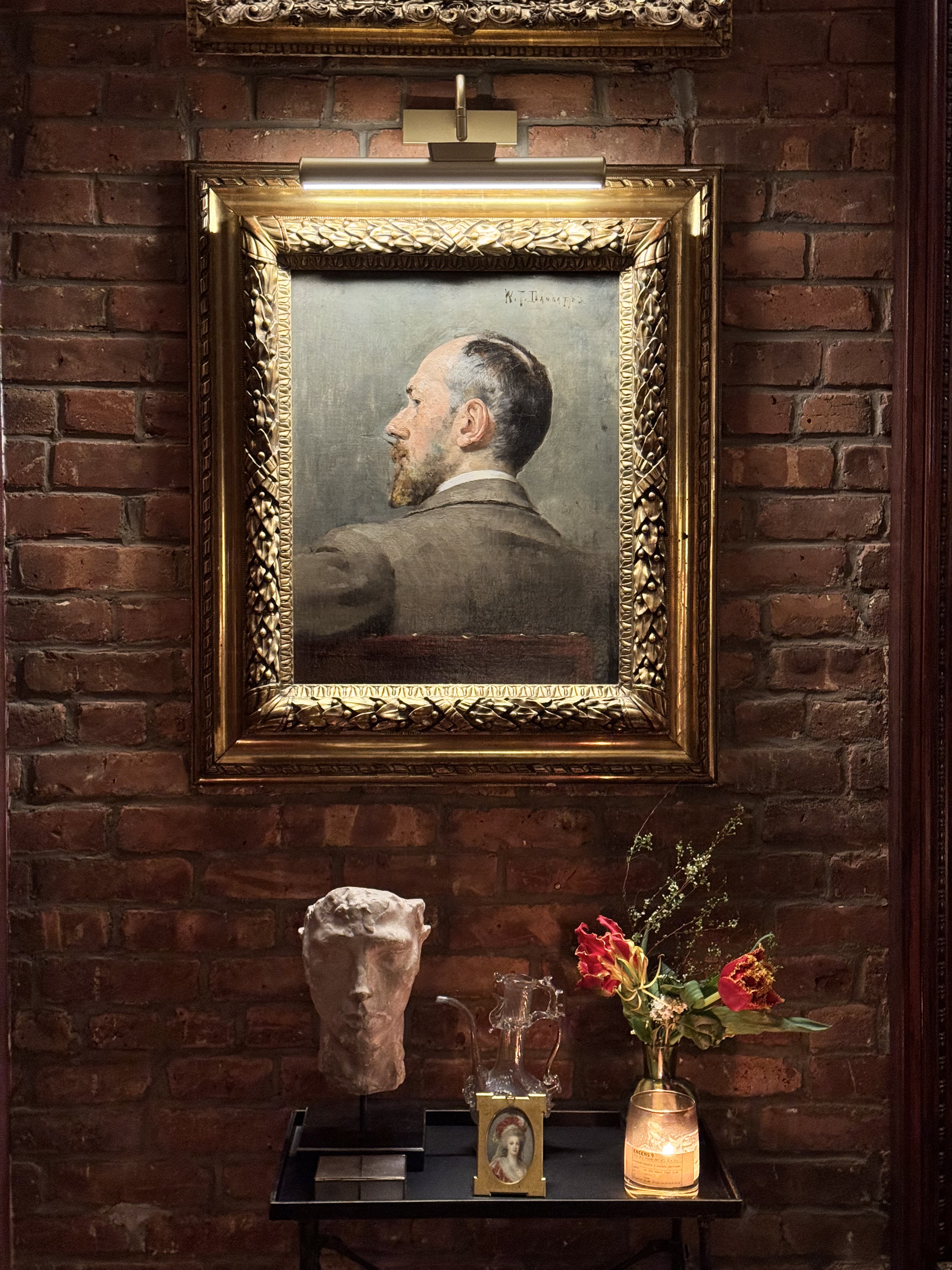 William Dannat — profile portrait of a bearded man