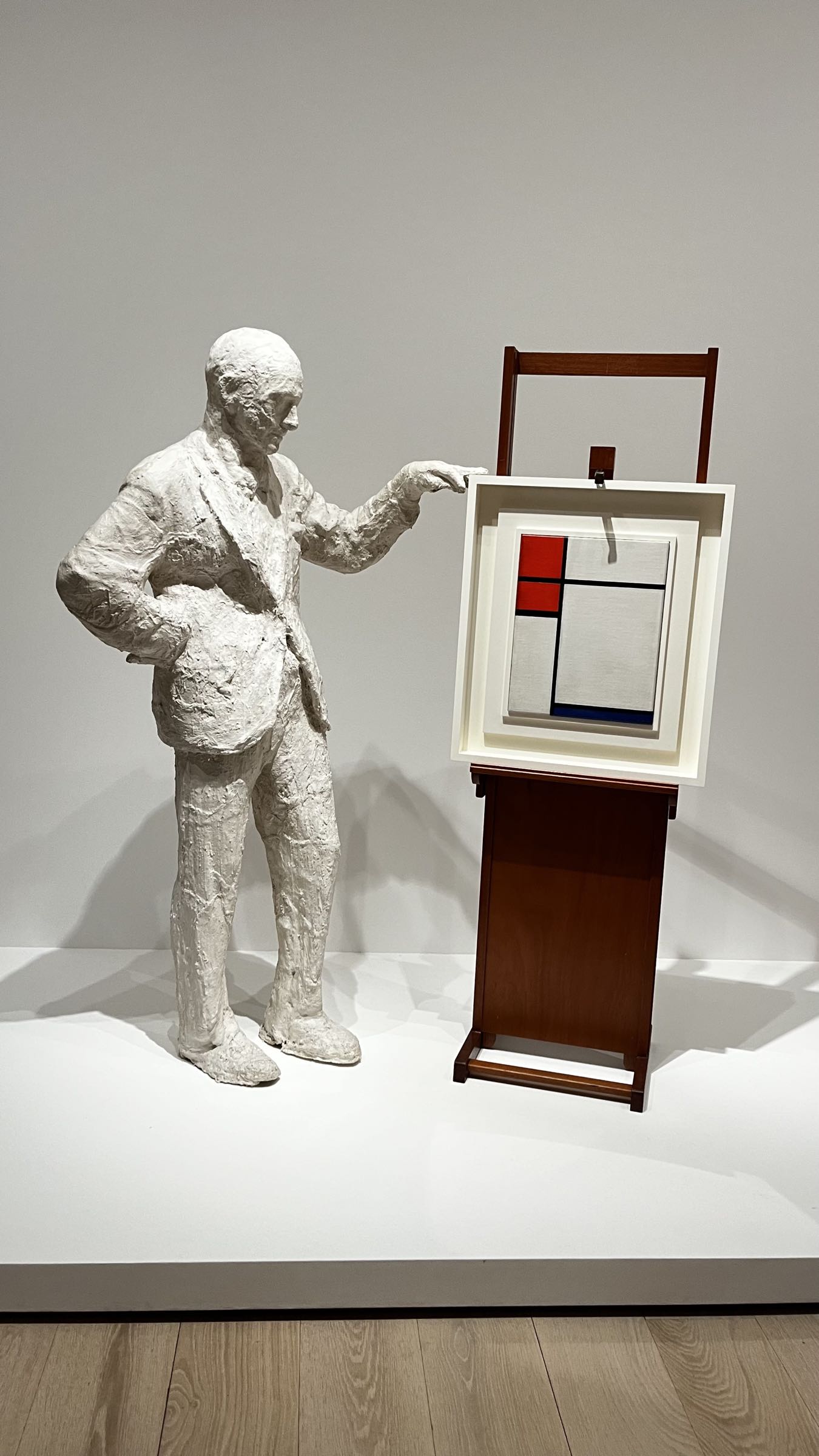 Portrait of Sidney Janis with Mondrian
