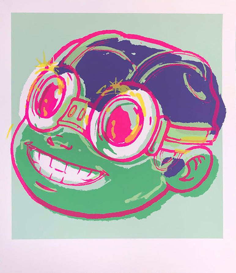 Hebru Brantley — SMILE (Green)