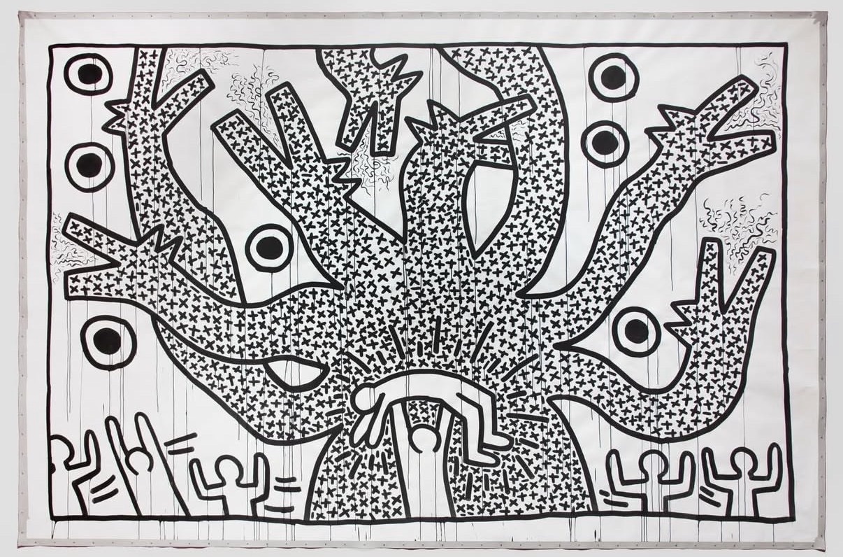 Keith Haring — 7-headed dog (untitled)