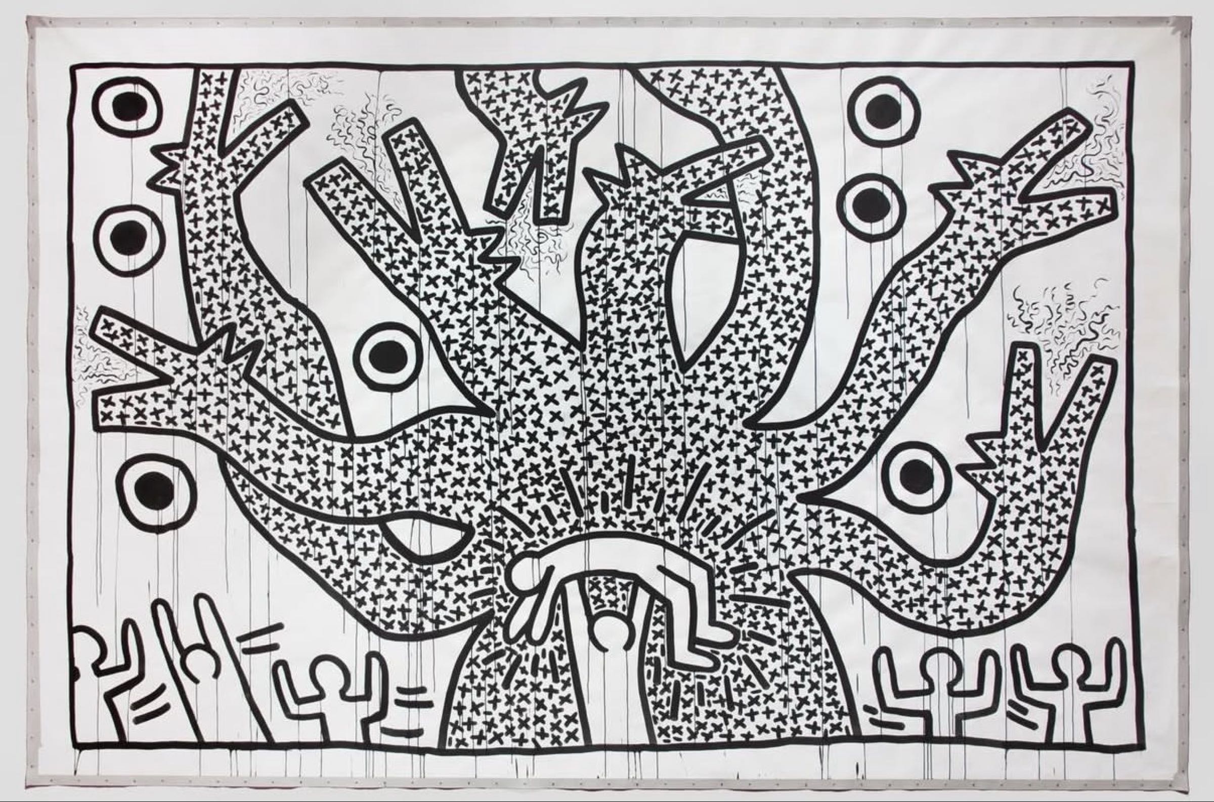 Keith Haring — 7-headed dog (untitled)
