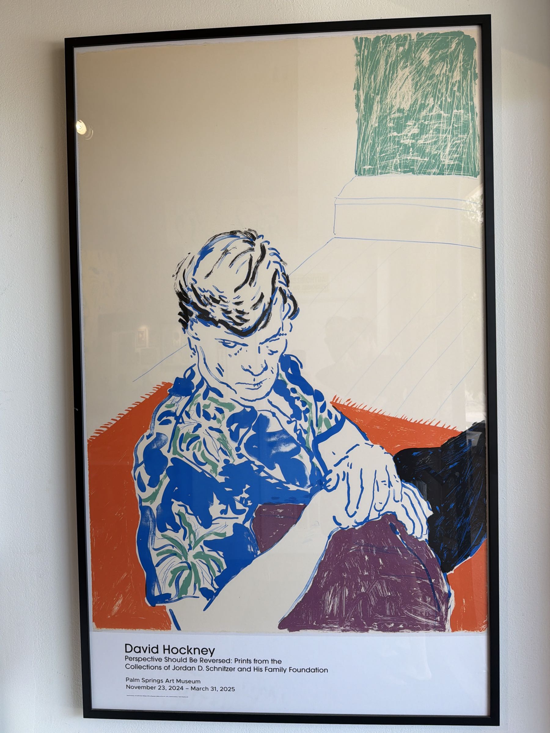 David Hockney — Joe With Green Window