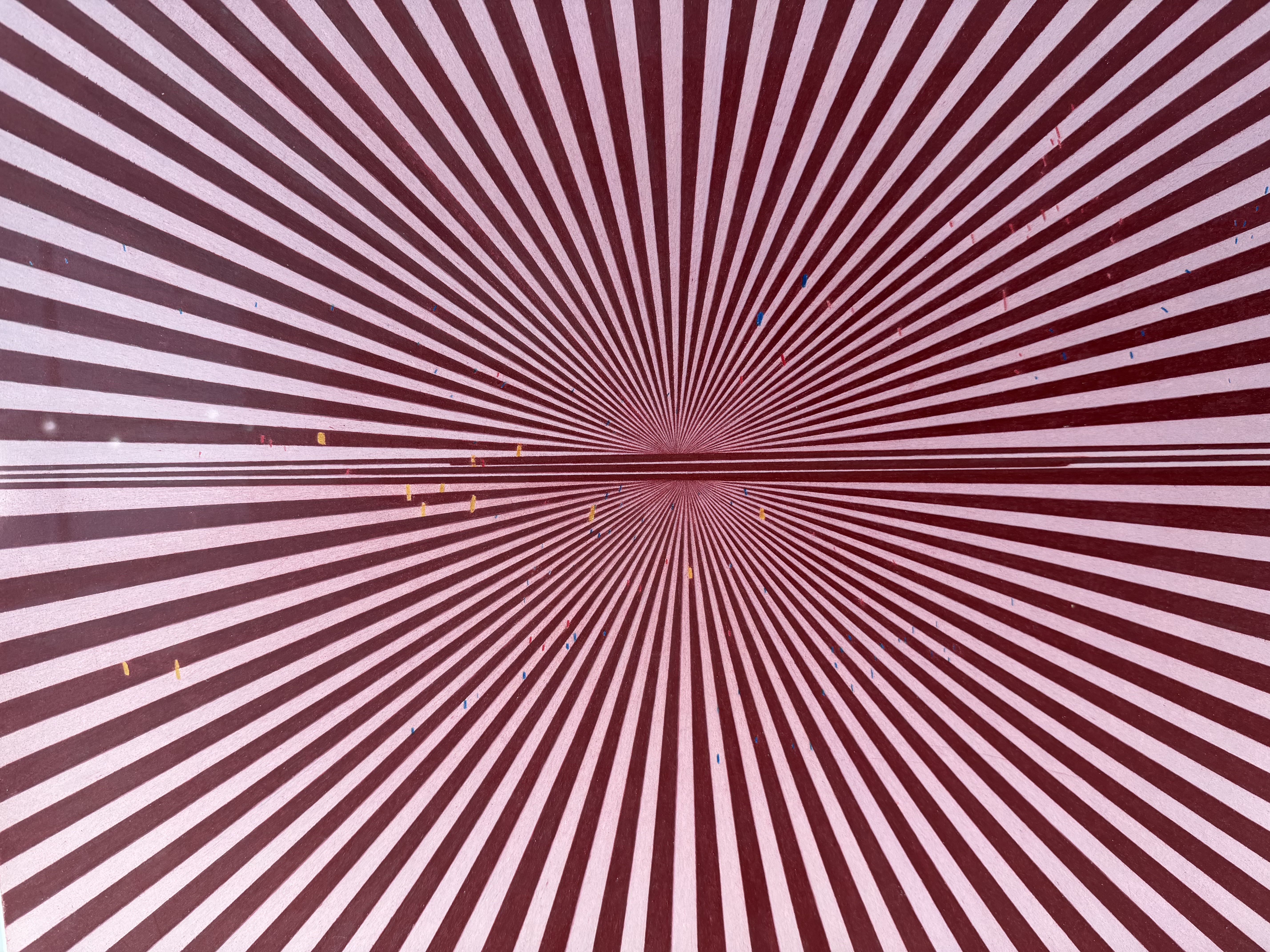 Mark Grotjahn — Untitled (Tuscan Red and Pink Rose Butterfly 45.90)